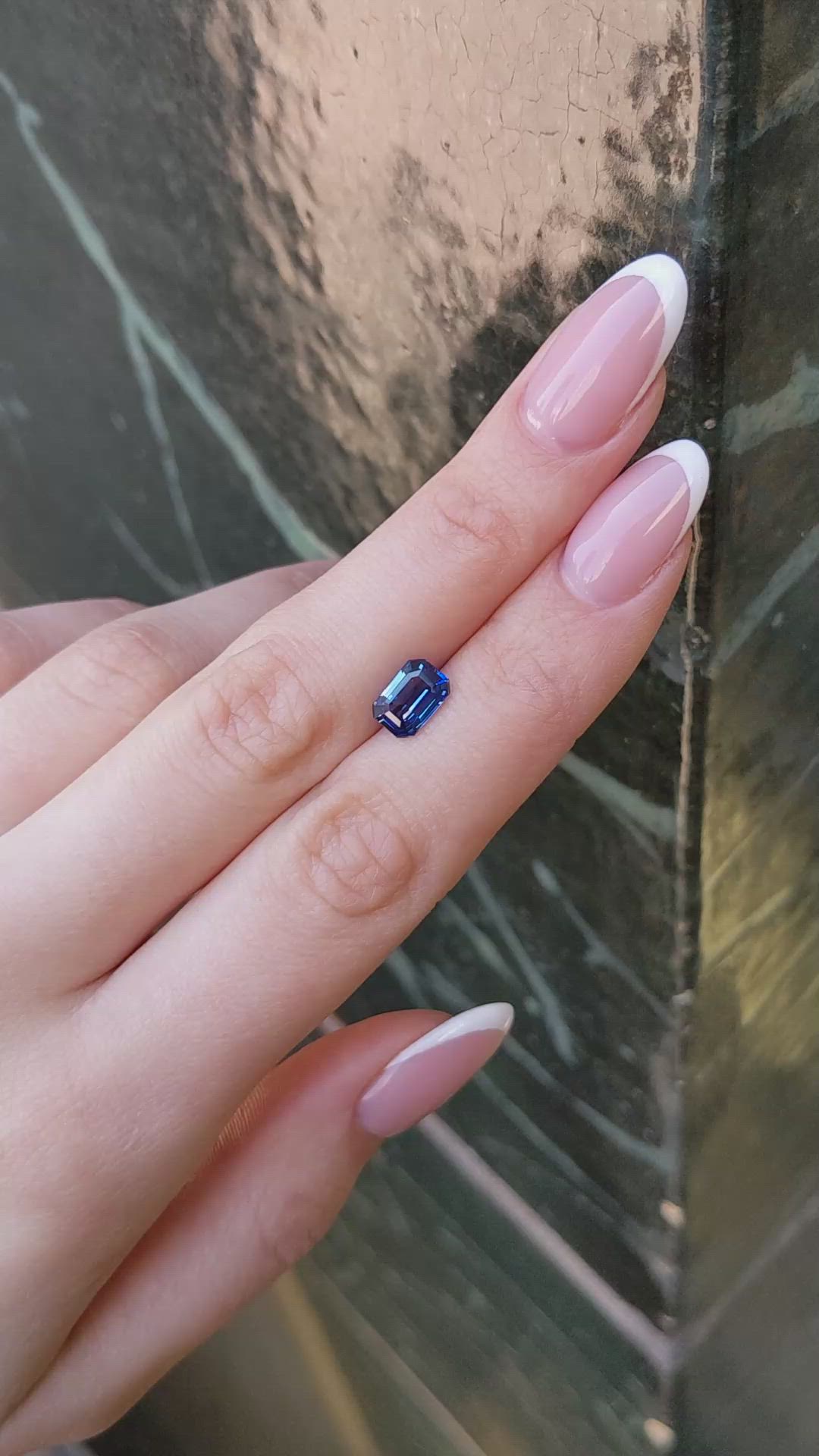 2.04 Ct. Blue Sapphire from Ceylon (Sri Lanka) Size Video