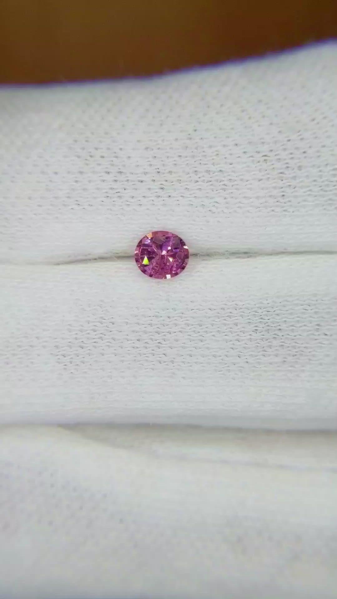 0.39 Ct. Pink Sapphire from Ceylon (Sri Lanka) Size Video