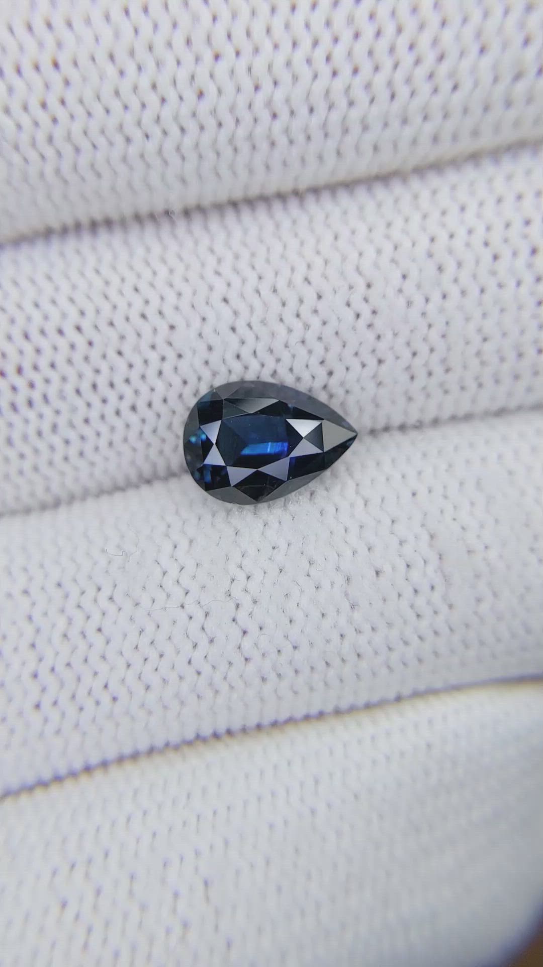 2.52 Ct. Blue Sapphire from Tanzania Size Video