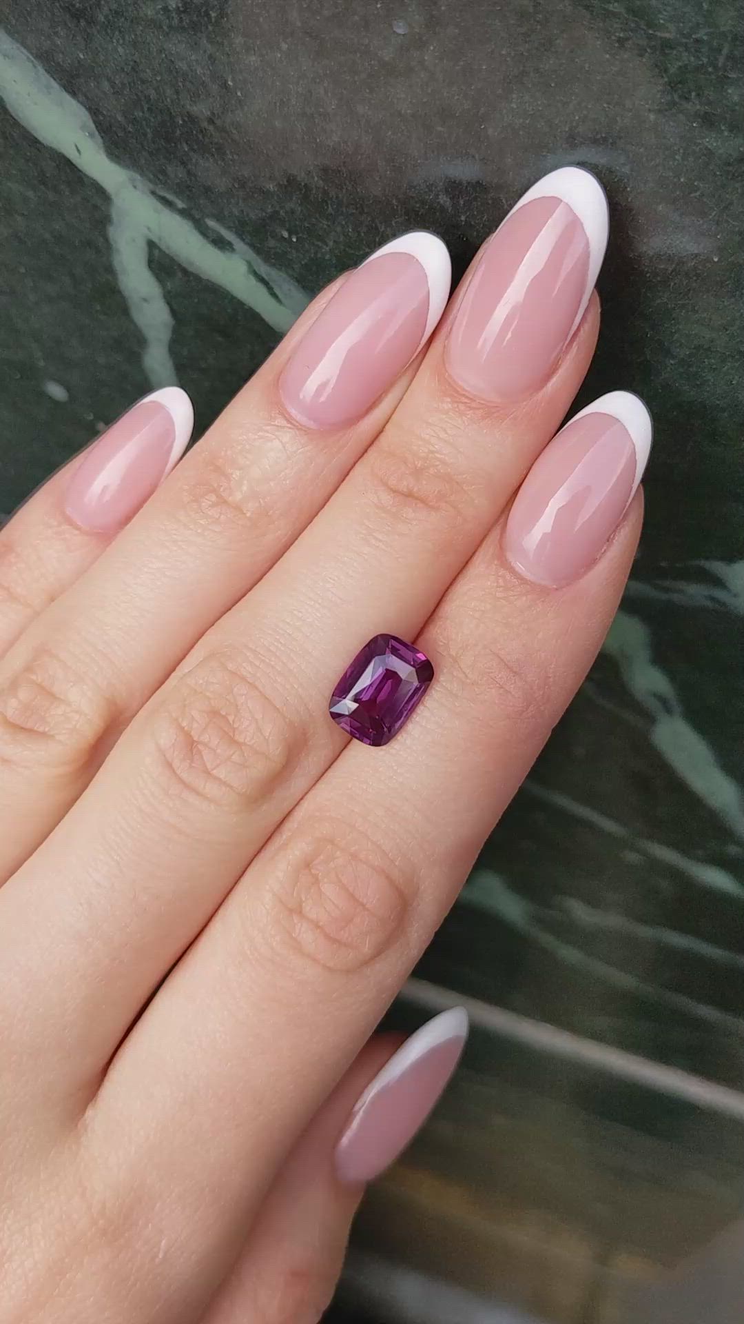 3.78 Ct. Purplish Pink Sapphire from Ceylon (Sri Lanka) Size Video