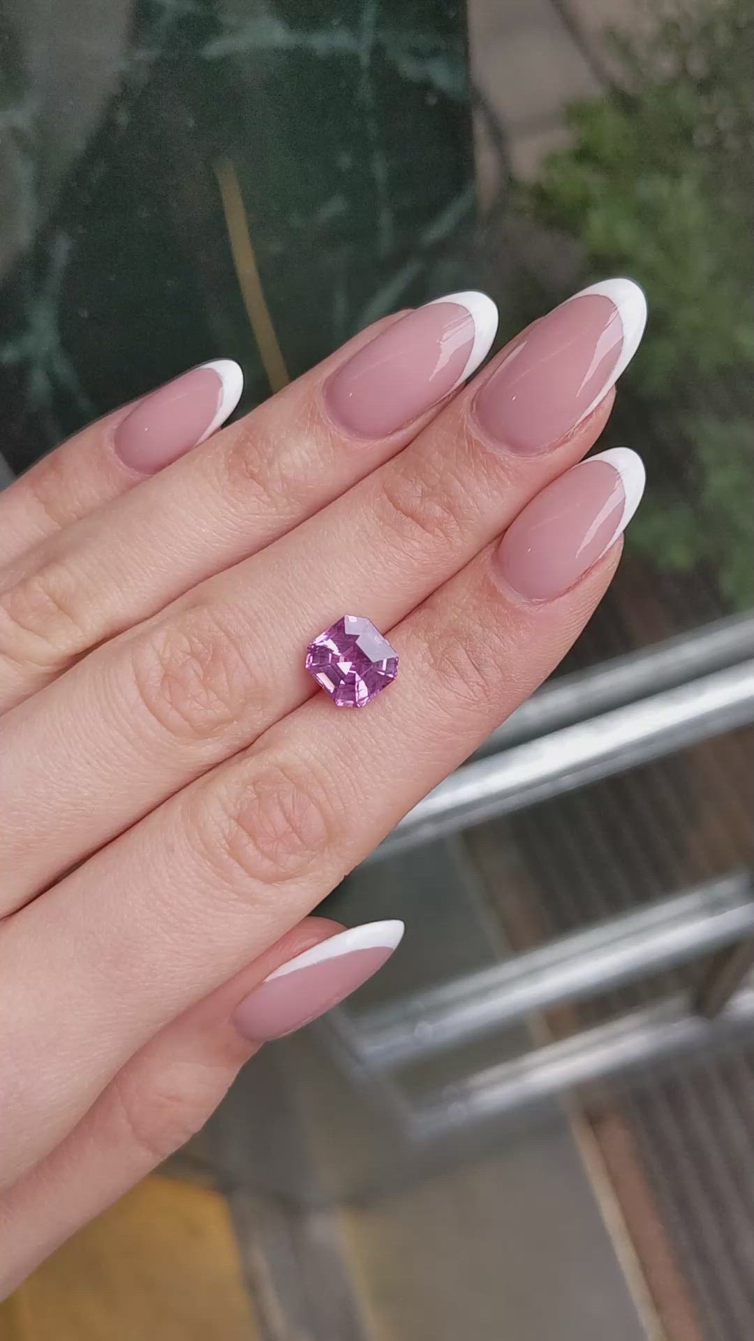 4.15 Ct. Purplish Pink Sapphire from Ceylon (Sri Lanka) Size Video