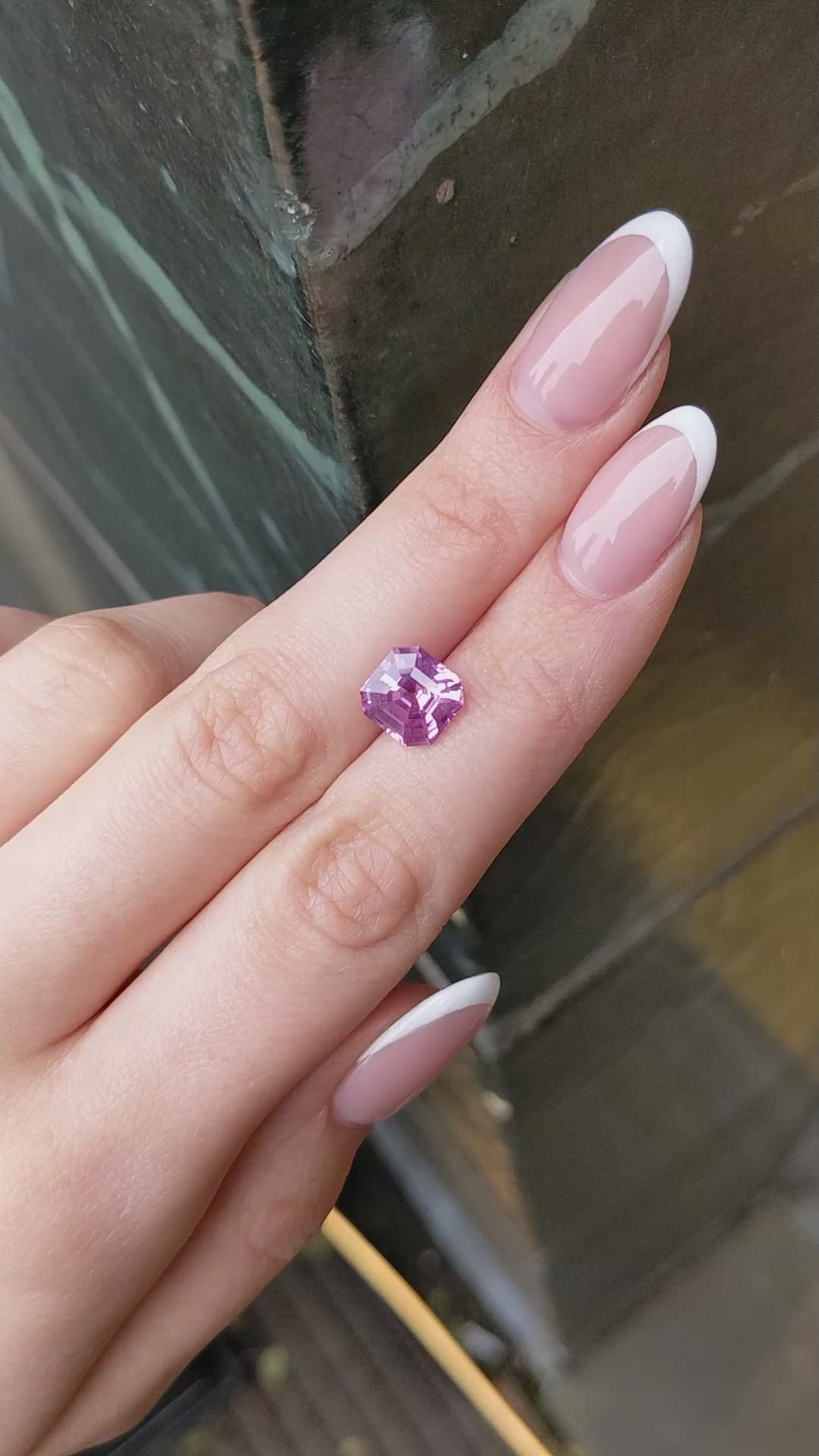 4.15 Ct. Purplish Pink Sapphire from Ceylon (Sri Lanka) Size Video