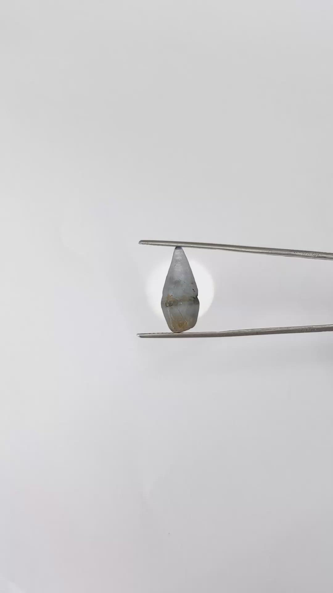 12.98 Ct. Blue Sapphire Crystal from Ceylon (Sri Lanka) Size Video