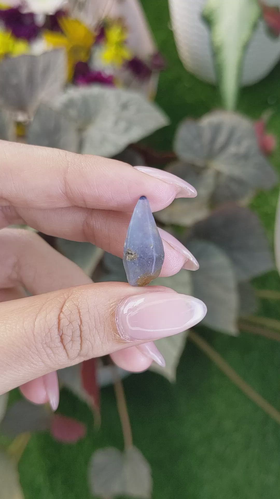 12.98 Ct. Blue Sapphire Crystal from Ceylon (Sri Lanka) Size Video