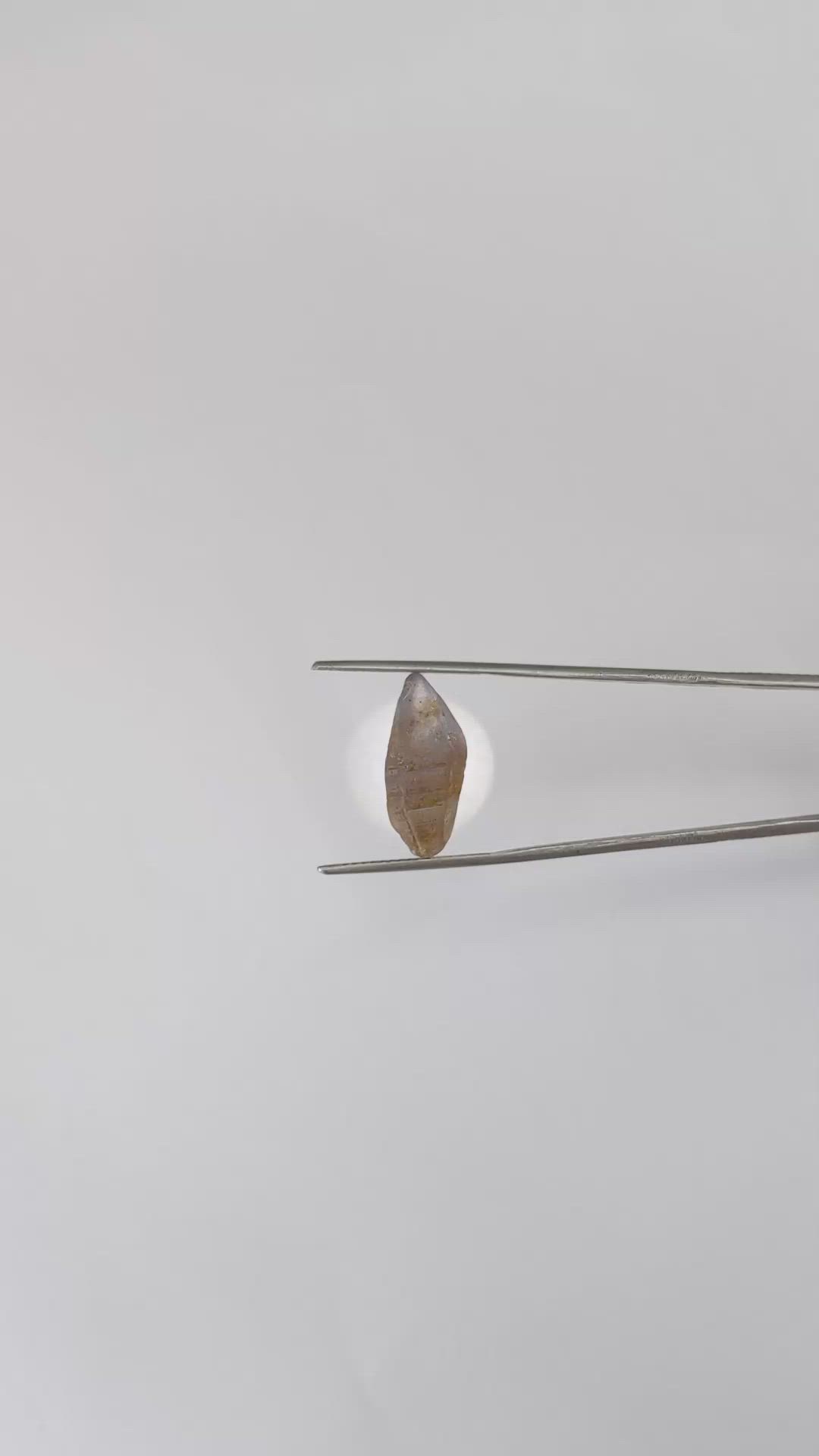 15.20 Ct. Bi Color / Parti Sapphire Crystal from Ceylon (Sri Lanka) Size Video