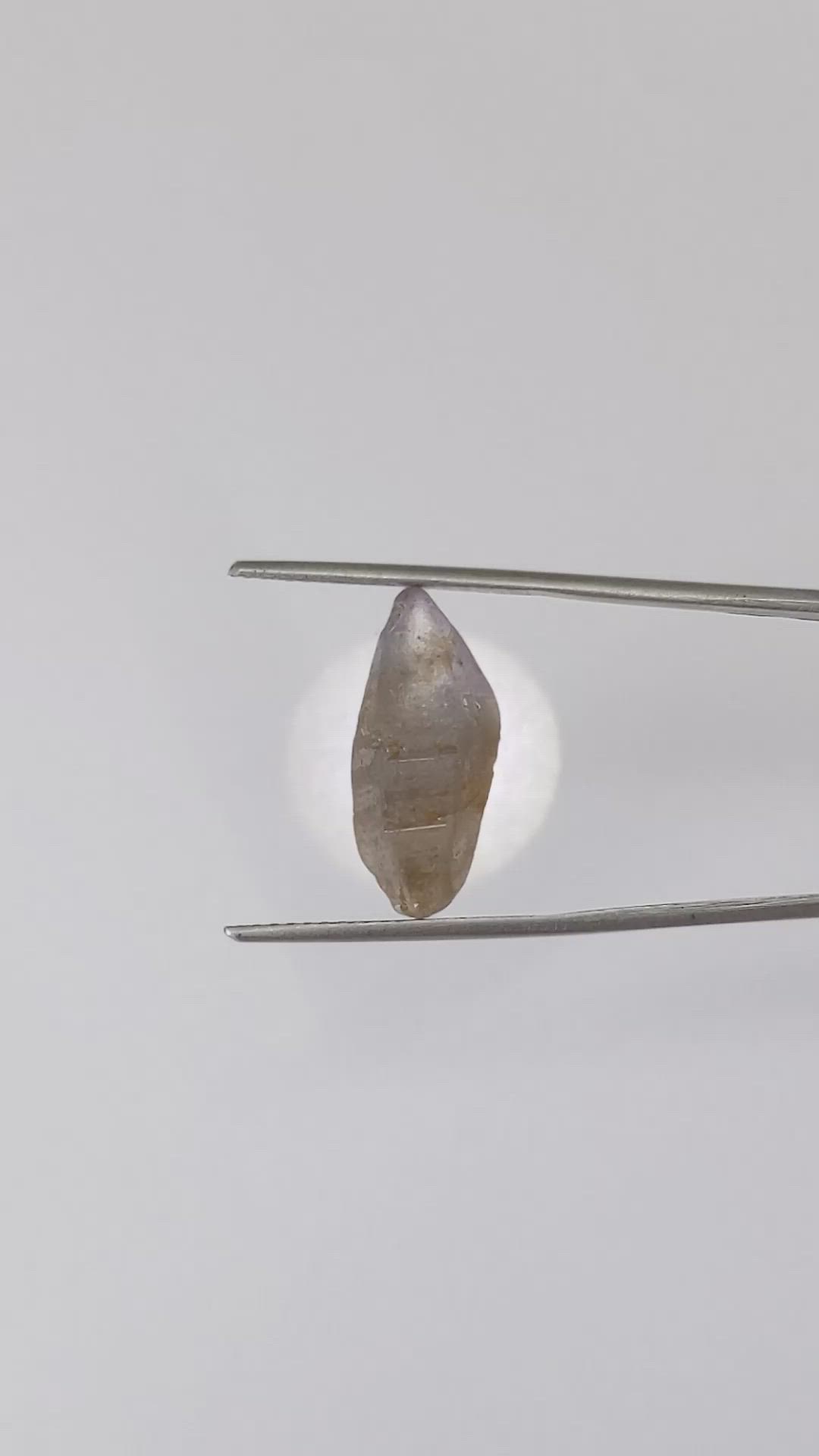 15.20 Ct. Bi Color / Parti Sapphire Crystal from Ceylon (Sri Lanka) Size Video