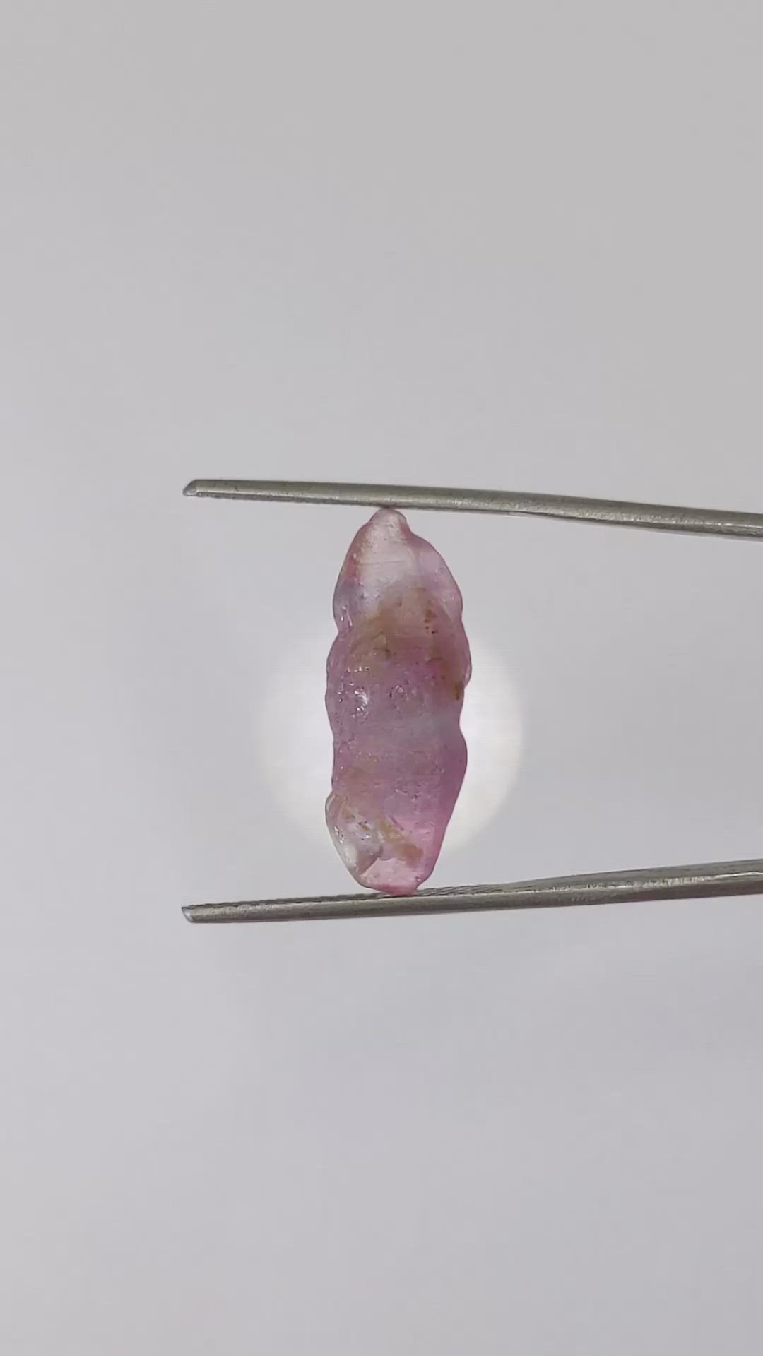 11.05 Ct. Purple Sapphire Crystal from Ceylon (Sri Lanka) Size Video