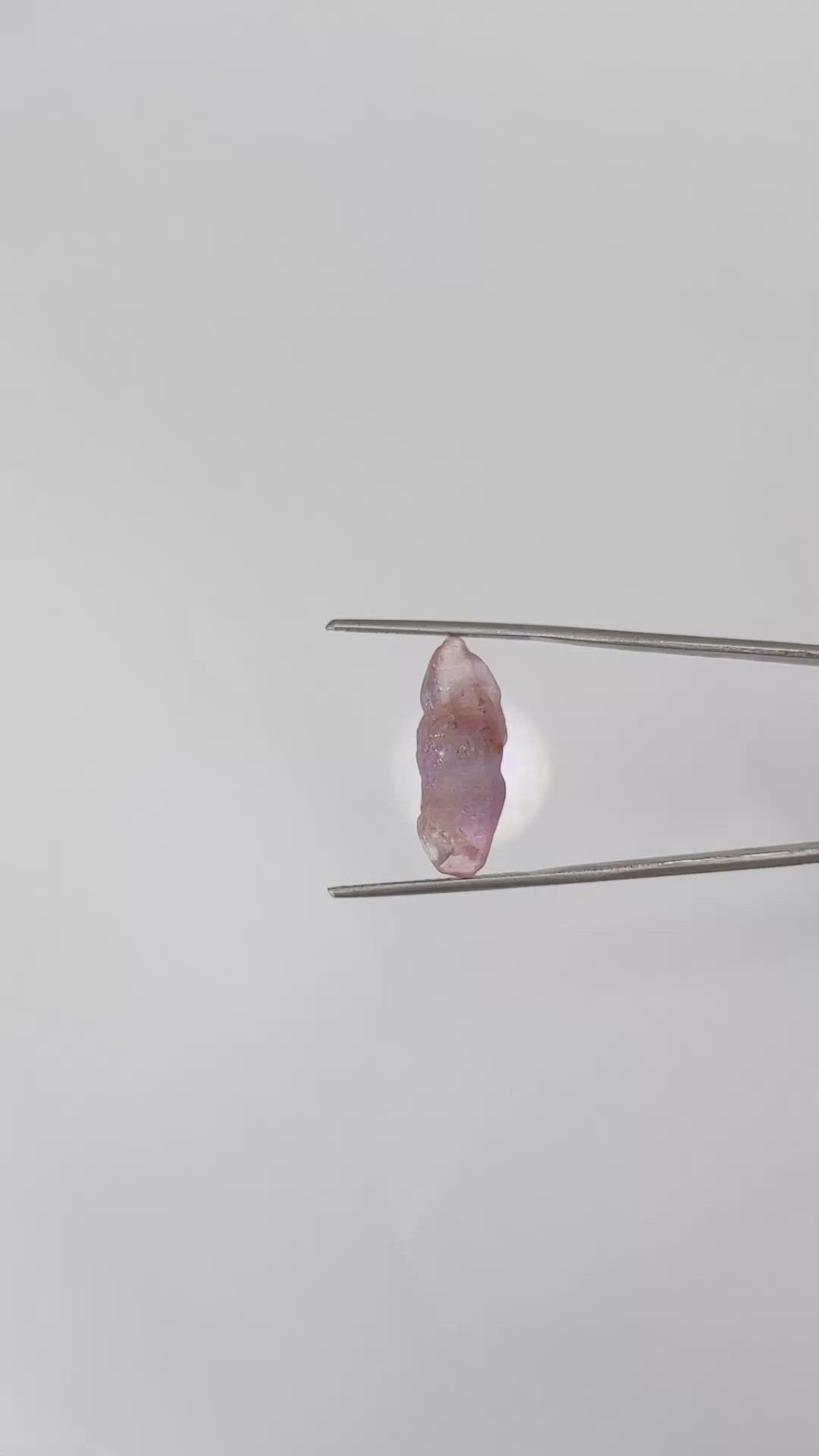 11.05 Ct. Purple Sapphire Crystal from Ceylon (Sri Lanka) Size Video