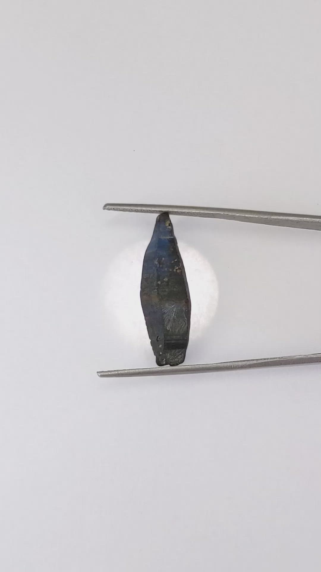 11.09 Ct. Blue Sapphire Crystal from Ceylon (Sri Lanka) Size Video