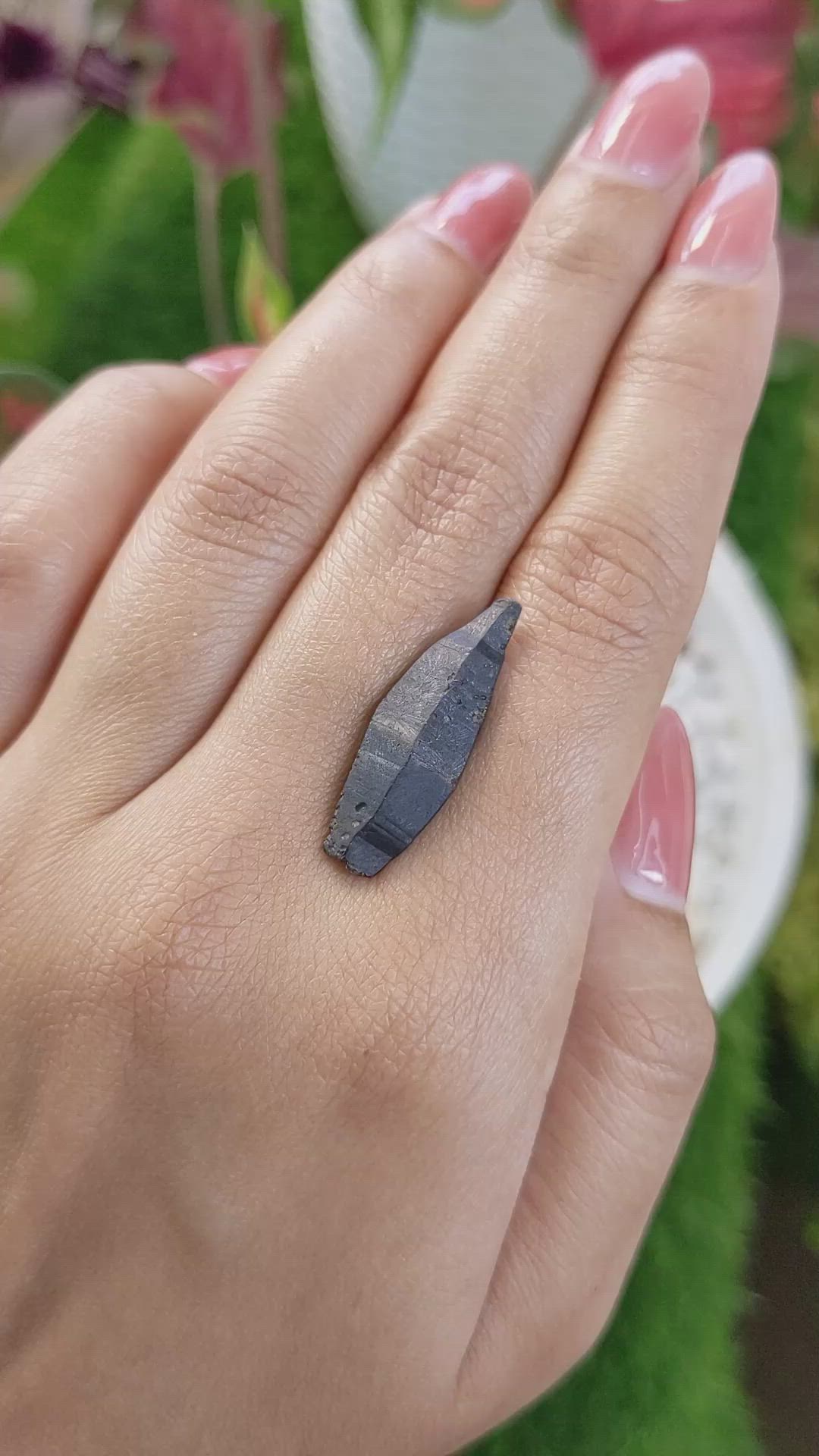 11.09 Ct. Blue Sapphire Crystal from Ceylon (Sri Lanka) Size Video