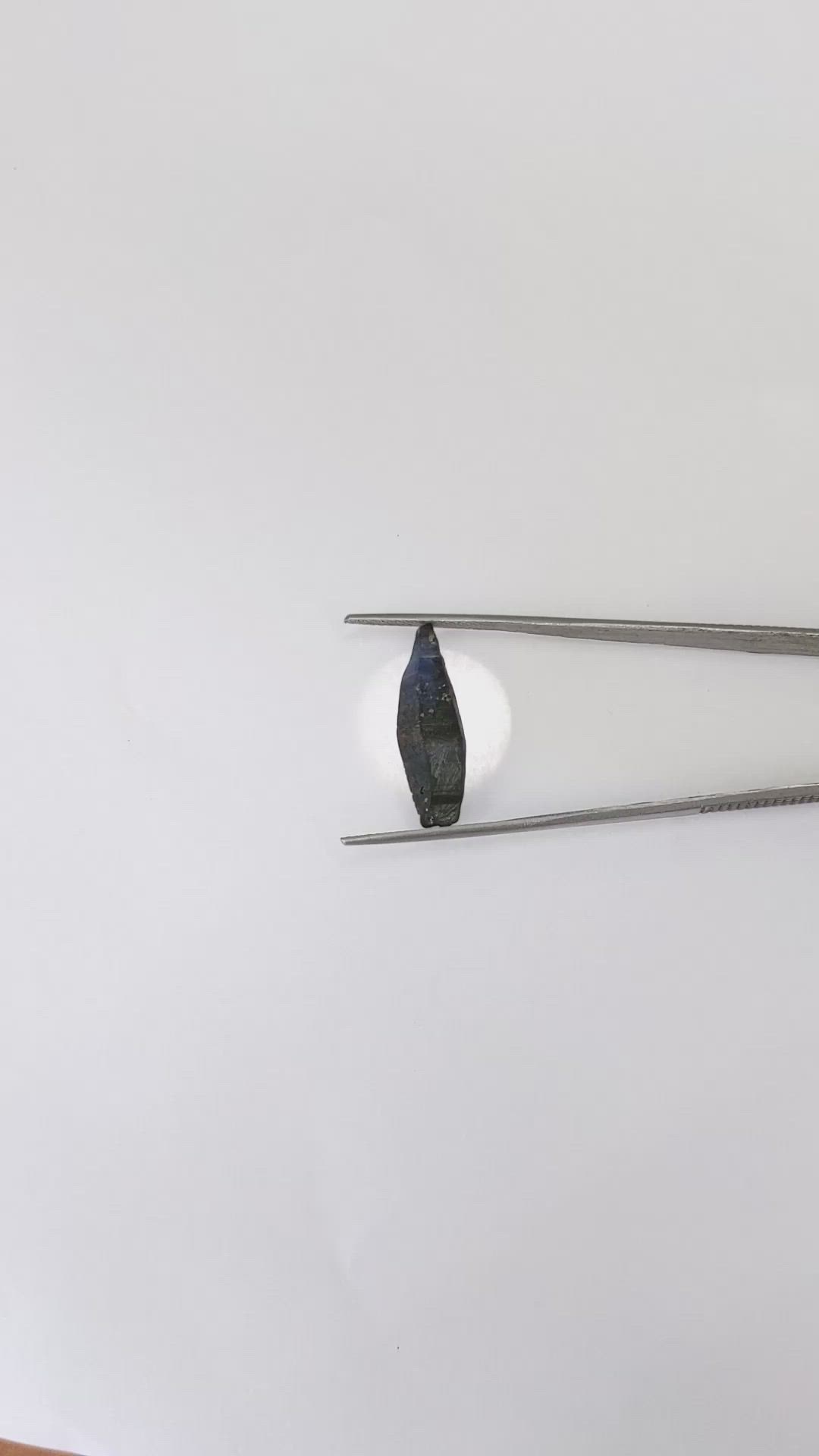 11.09 Ct. Blue Sapphire Crystal from Ceylon (Sri Lanka) Size Video
