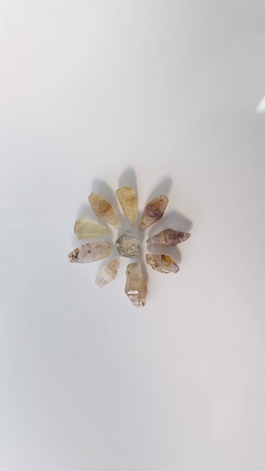 35.23 Ct. Multi Color Sapphire Crystal from Ceylon (Sri Lanka) Size Video