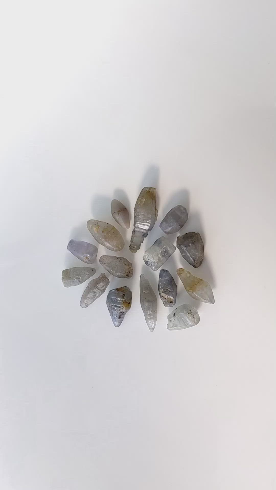 60.72 Ct. Multi Color Sapphire Crystal from Ceylon (Sri Lanka) Size Video