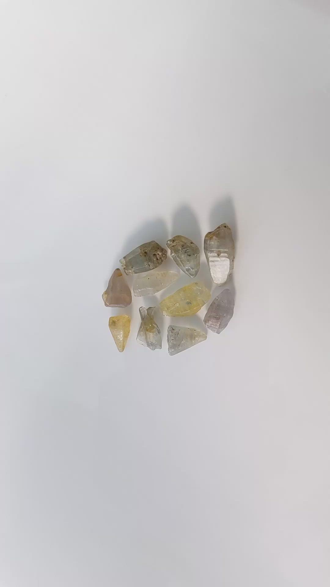 40.17 Ct. Multi Color Sapphire Crystal from Ceylon (Sri Lanka) Size Video