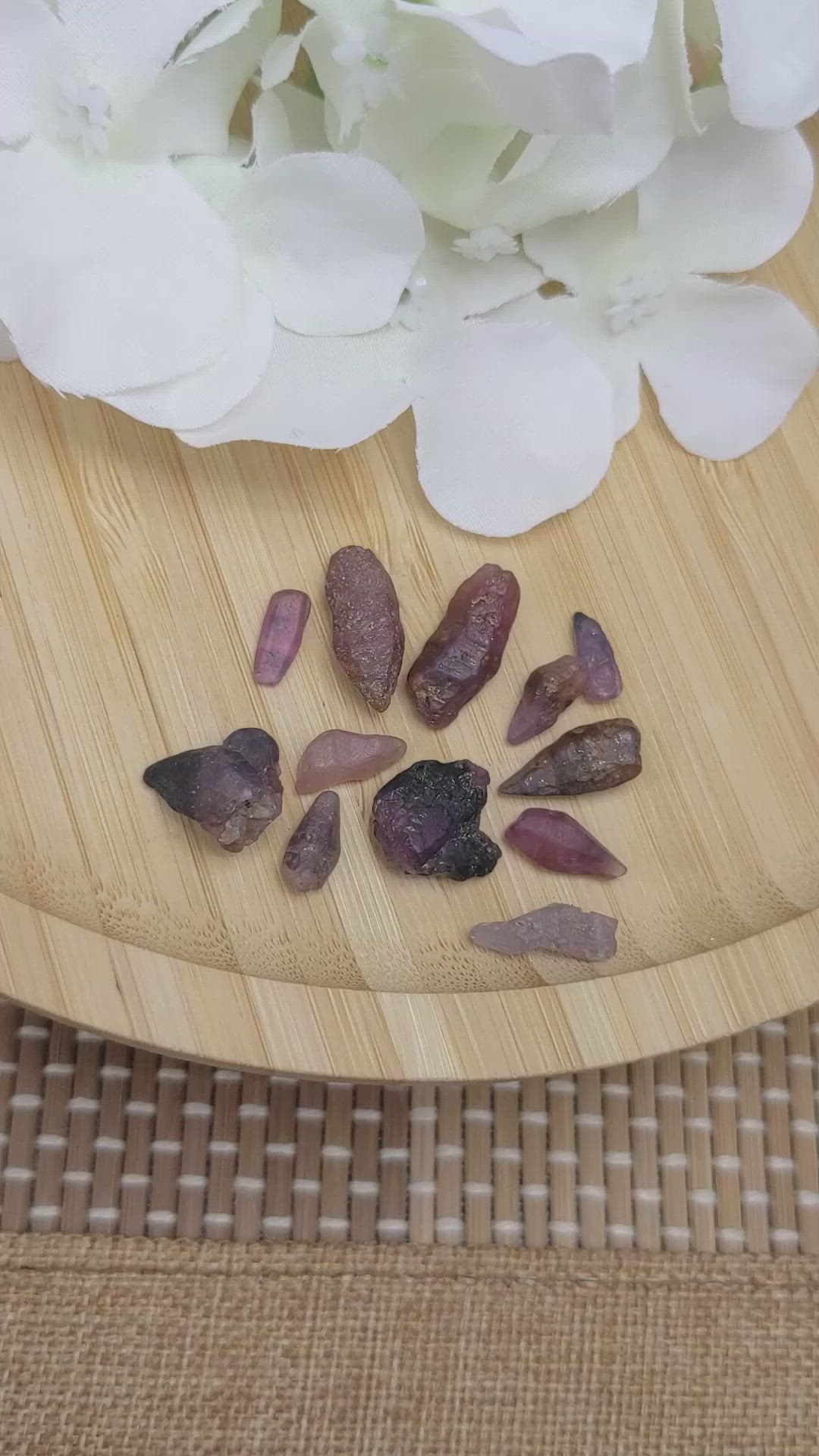 52.73 Ct. Purple Sapphire Crystal from Ceylon (Sri Lanka) Size Video