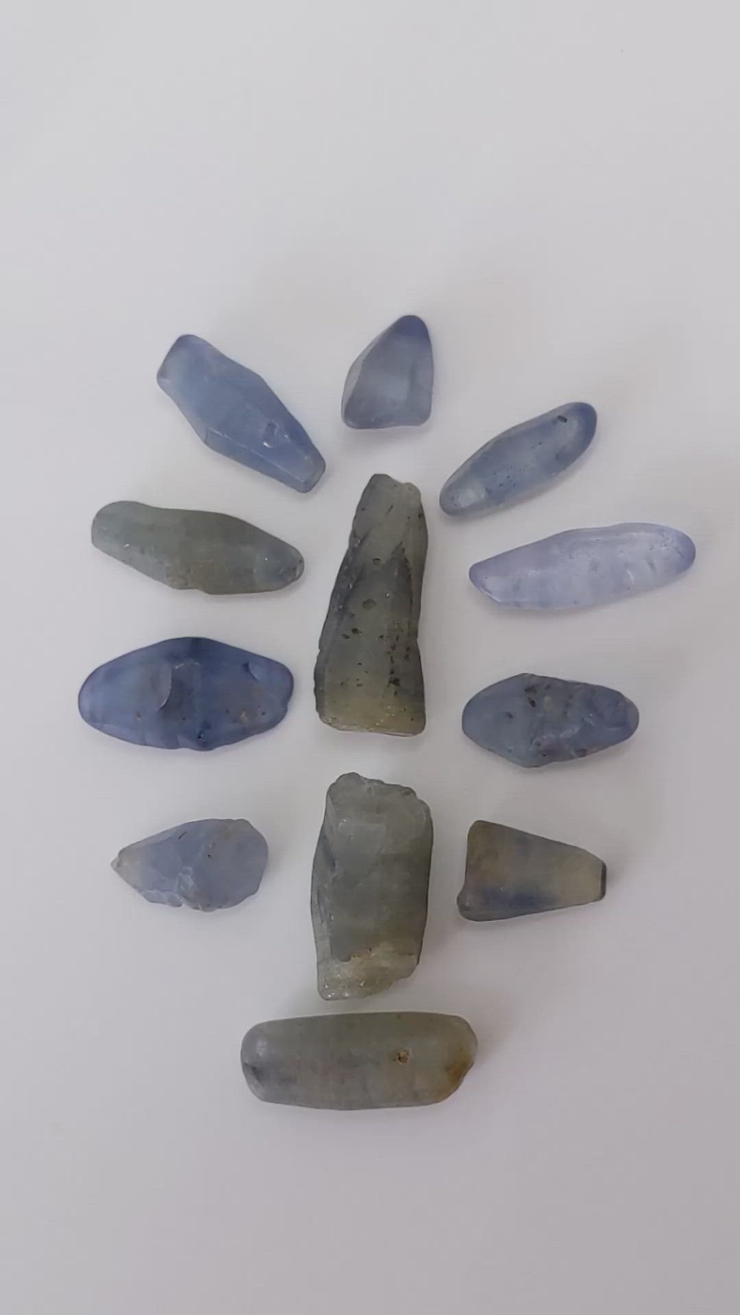 74.75 Ct. Blue Sapphire Crystal from Ceylon (Sri Lanka) Size Video