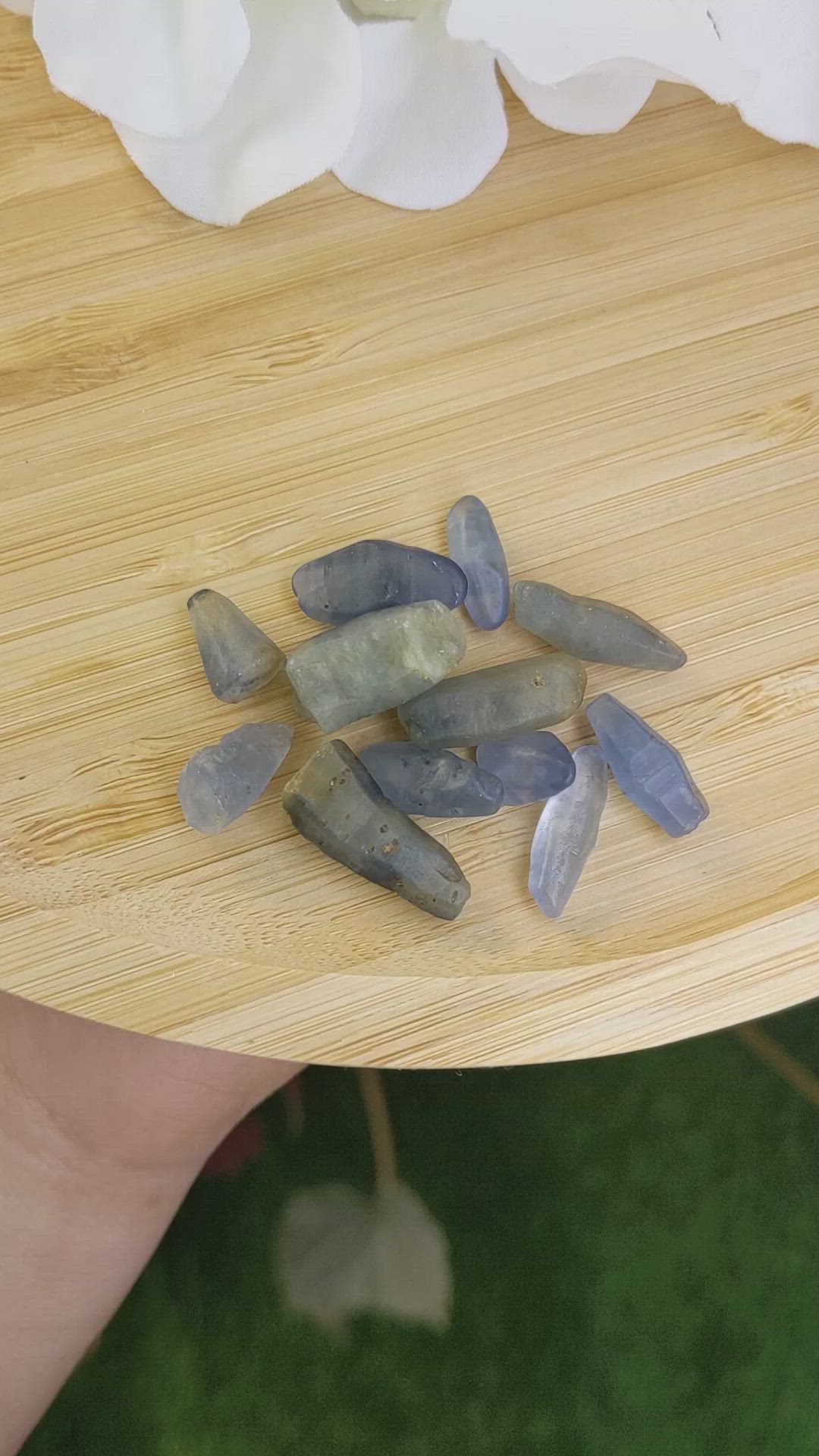74.75 Ct. Blue Sapphire Crystal from Ceylon (Sri Lanka) Size Video