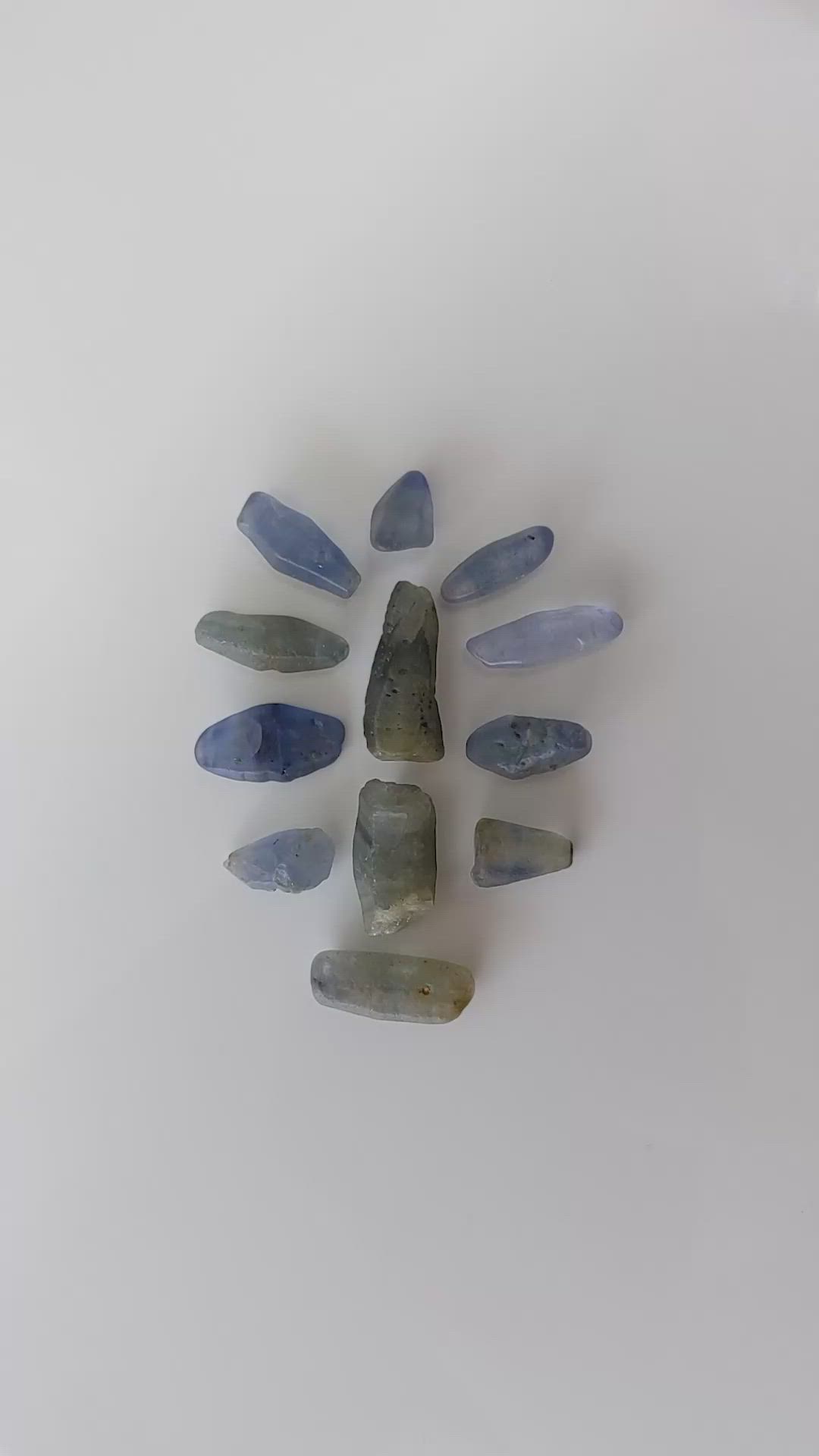 74.75 Ct. Blue Sapphire Crystal from Ceylon (Sri Lanka) Size Video