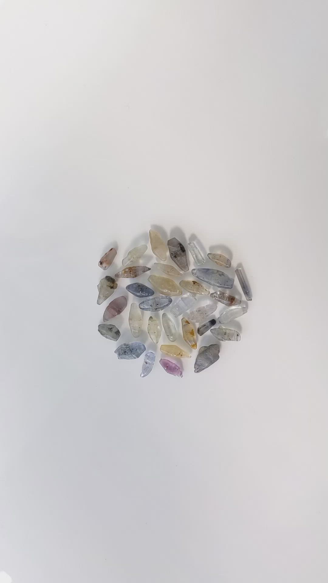 26.41 Ct. Multi Color Sapphire Crystal from Ceylon (Sri Lanka) Size Video
