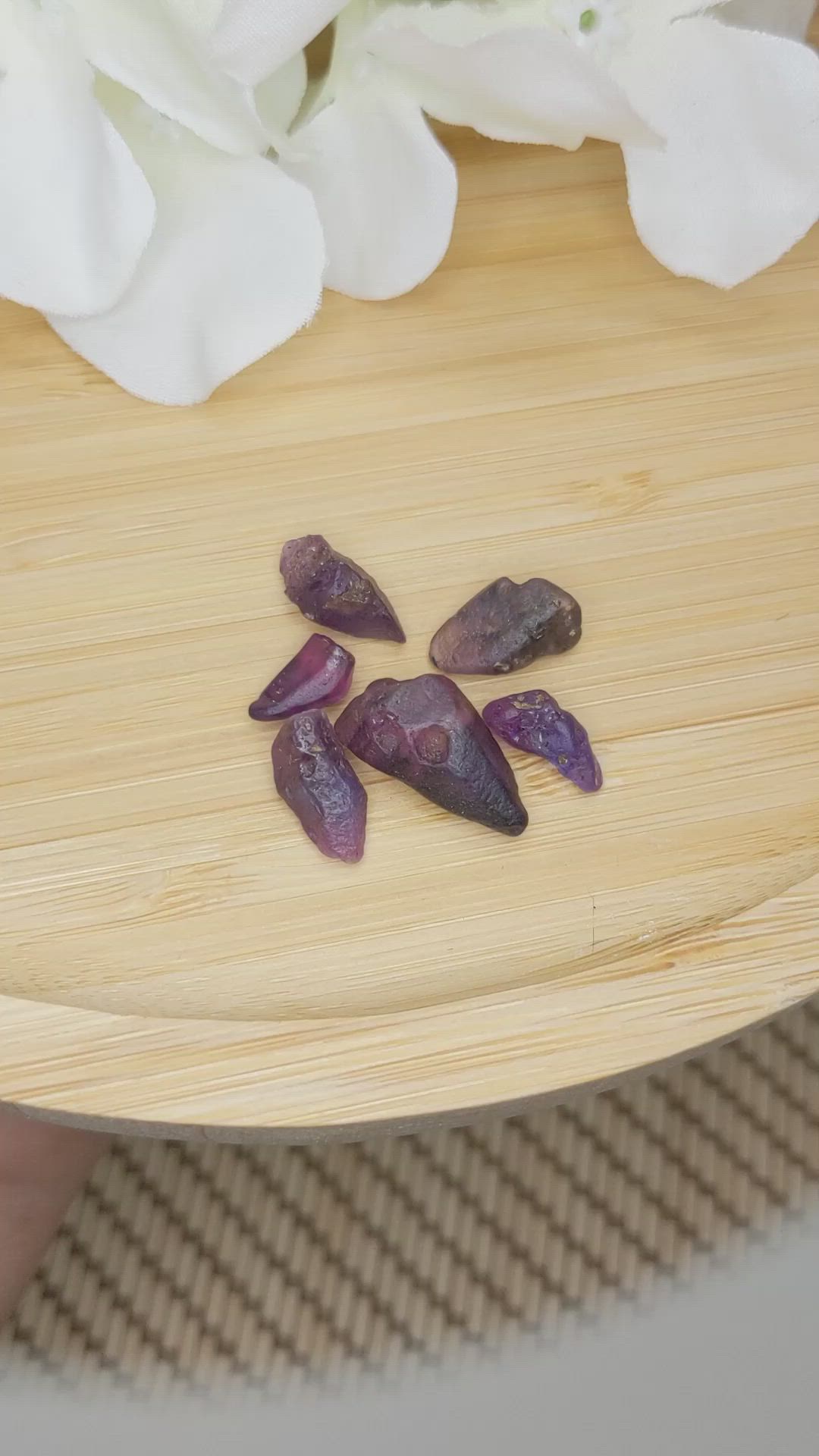 31.16 Ct. Purple Sapphire Crystal from Ceylon (Sri Lanka) Size Video