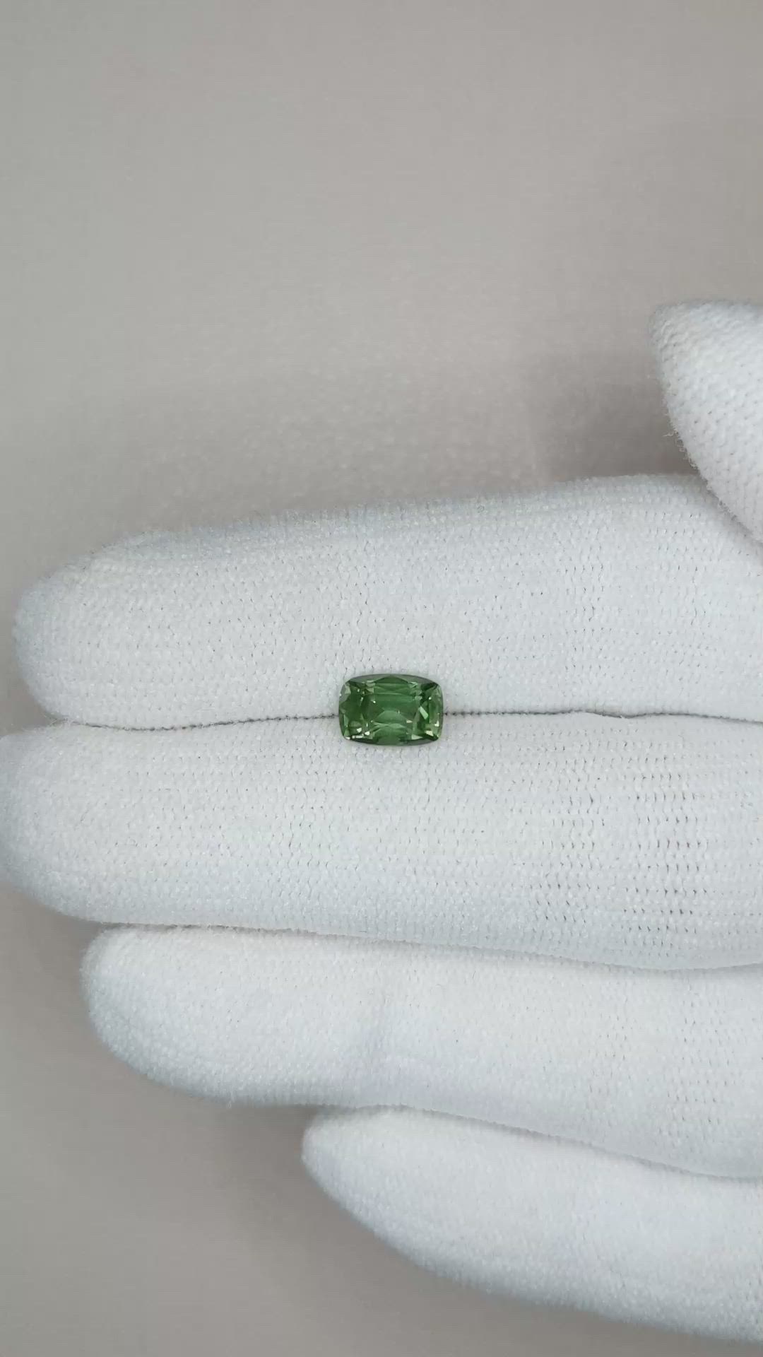 1.24 Ct. Green Sapphire from Madagascar Size Video