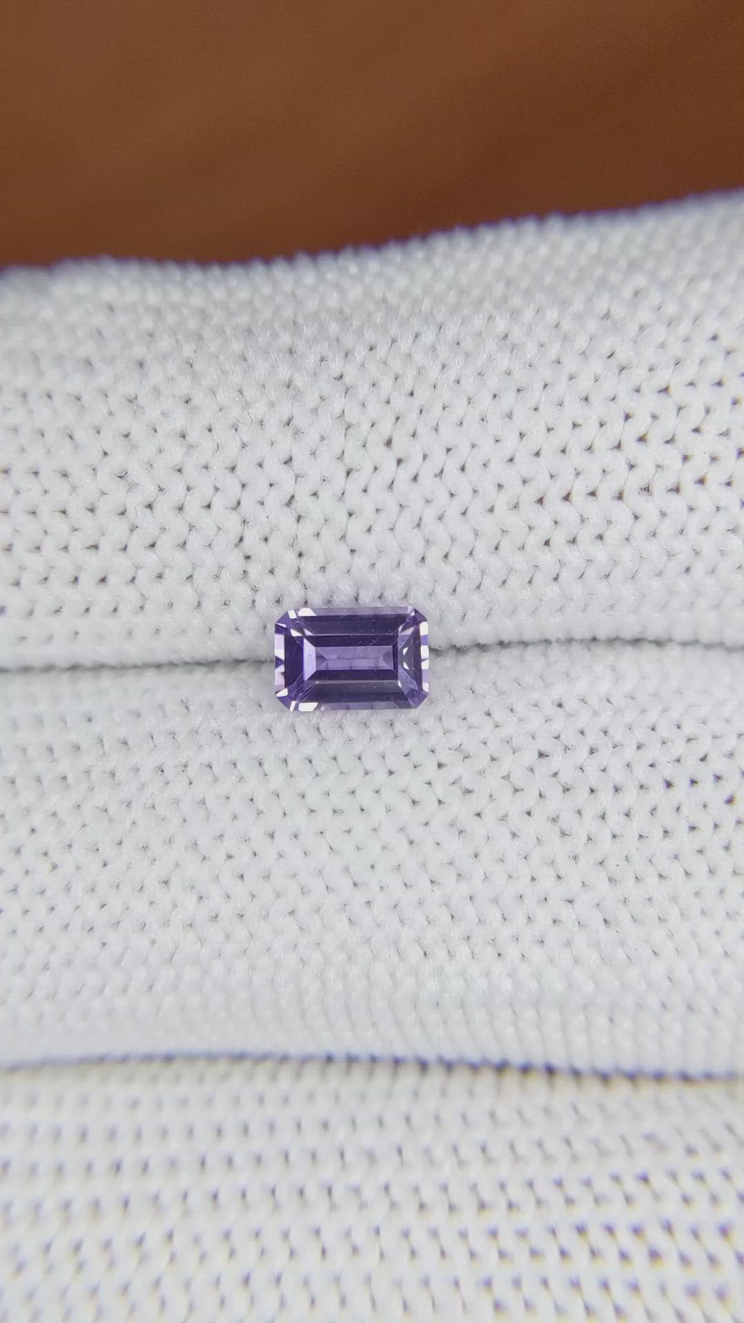 0.67 Ct. Purple Sapphire from Ceylon (Sri Lanka) Size Video
