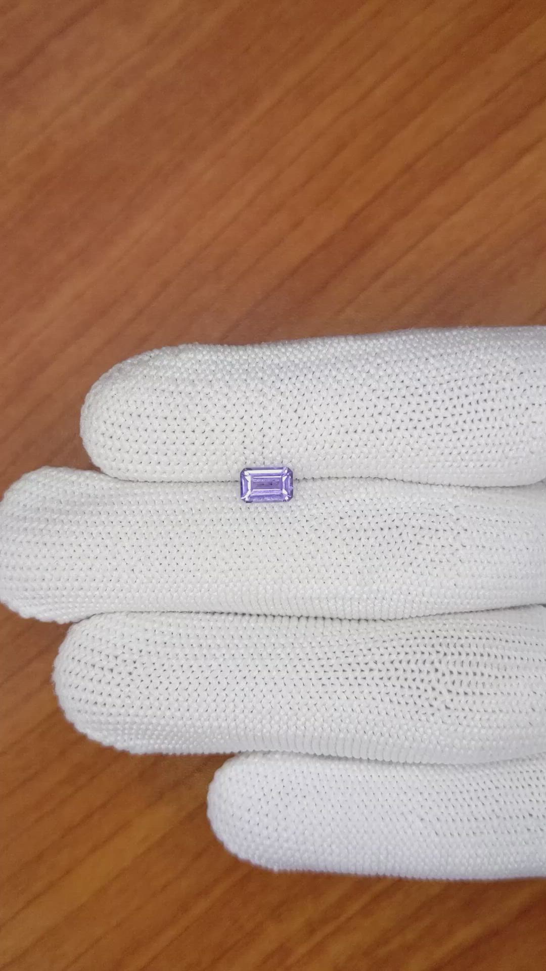 0.67 Ct. Purple Sapphire from Ceylon (Sri Lanka) Size Video