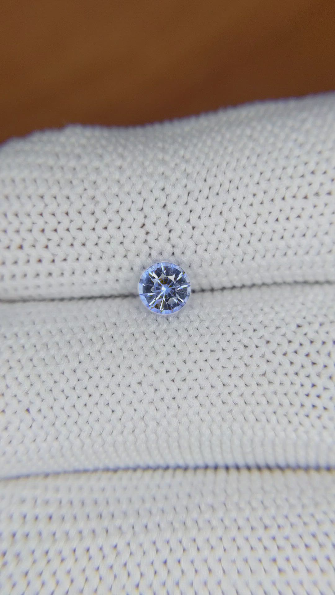 0.57 Ct. Blue Sapphire from Ceylon (Sri Lanka) Size Video