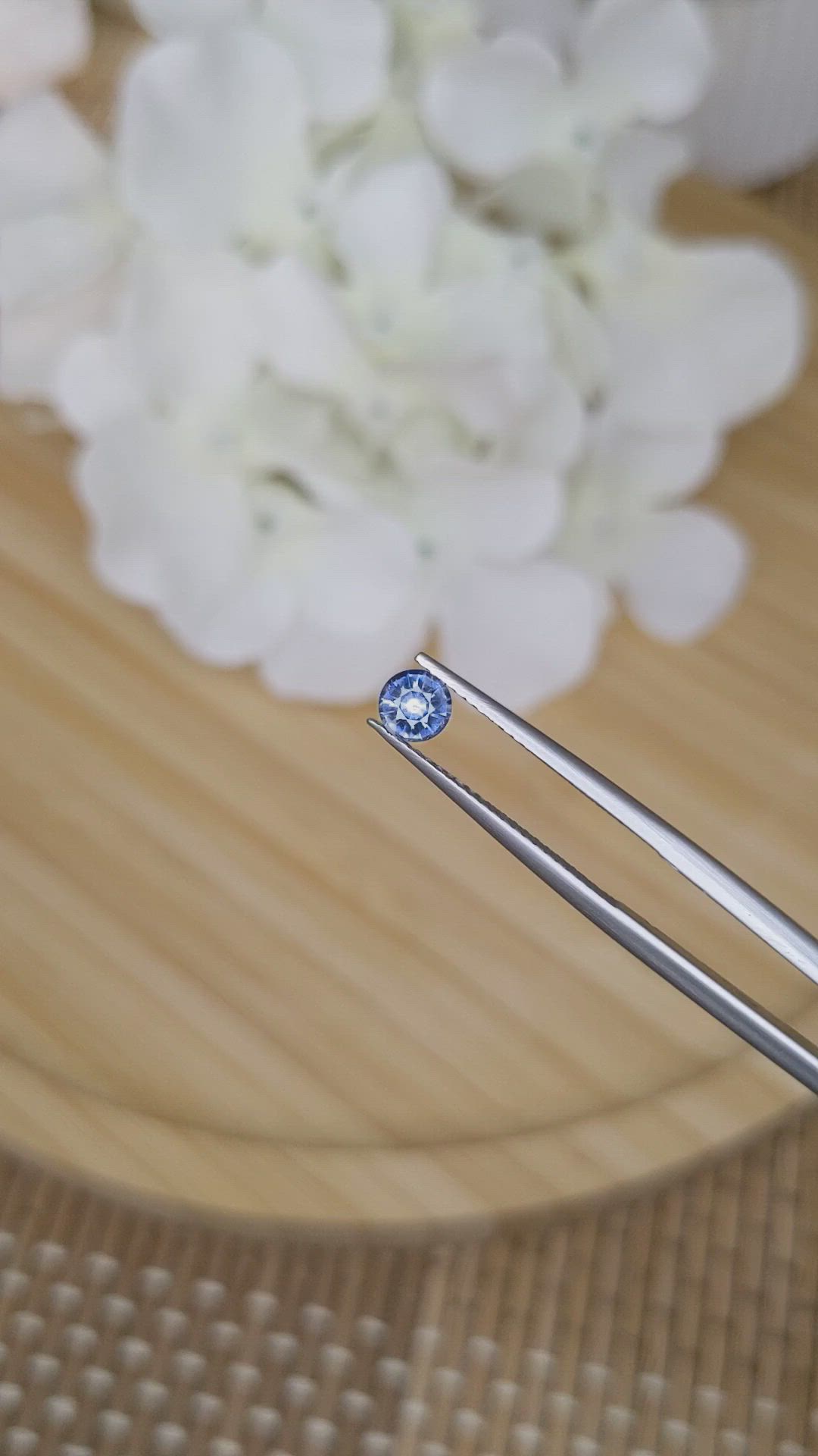 0.57 Ct. Blue Sapphire from Ceylon (Sri Lanka) Size Video