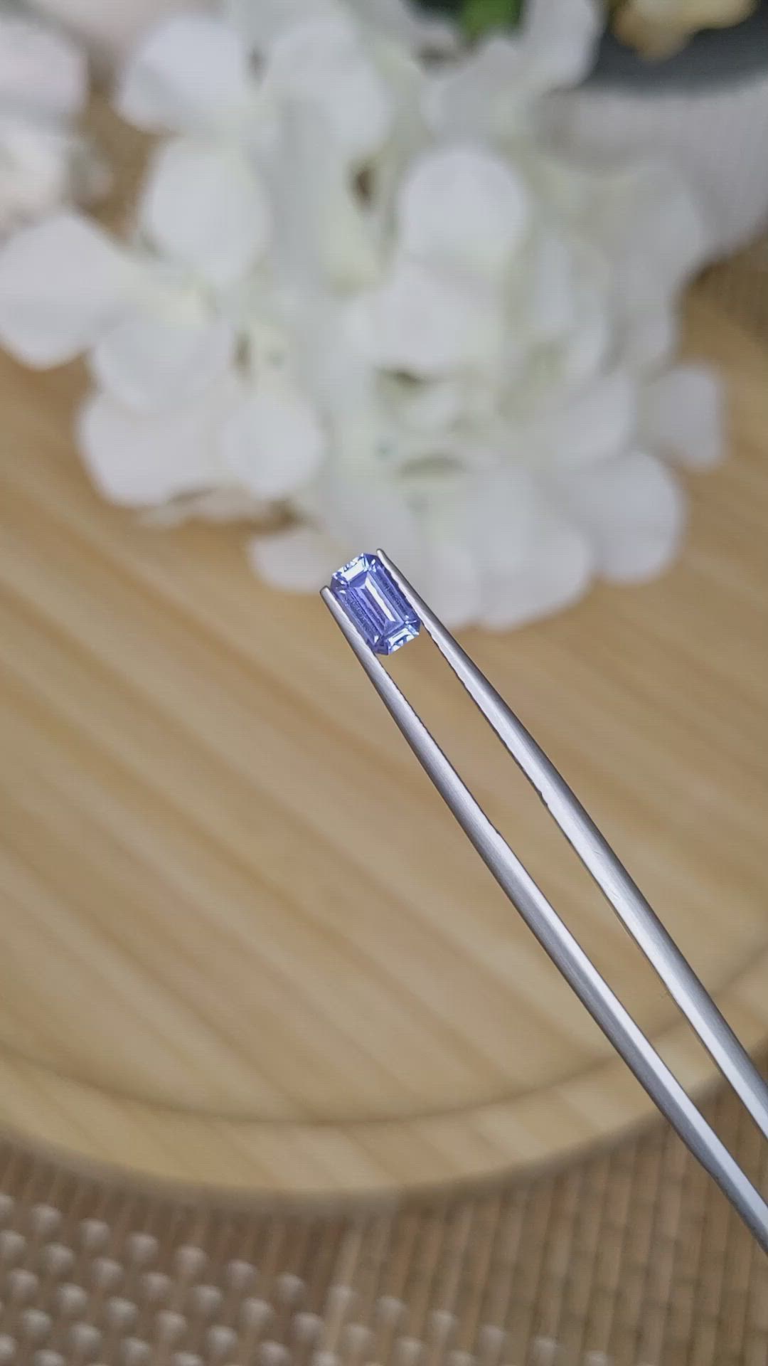 0.66 Ct. Blue Sapphire from Ceylon (Sri Lanka) Size Video