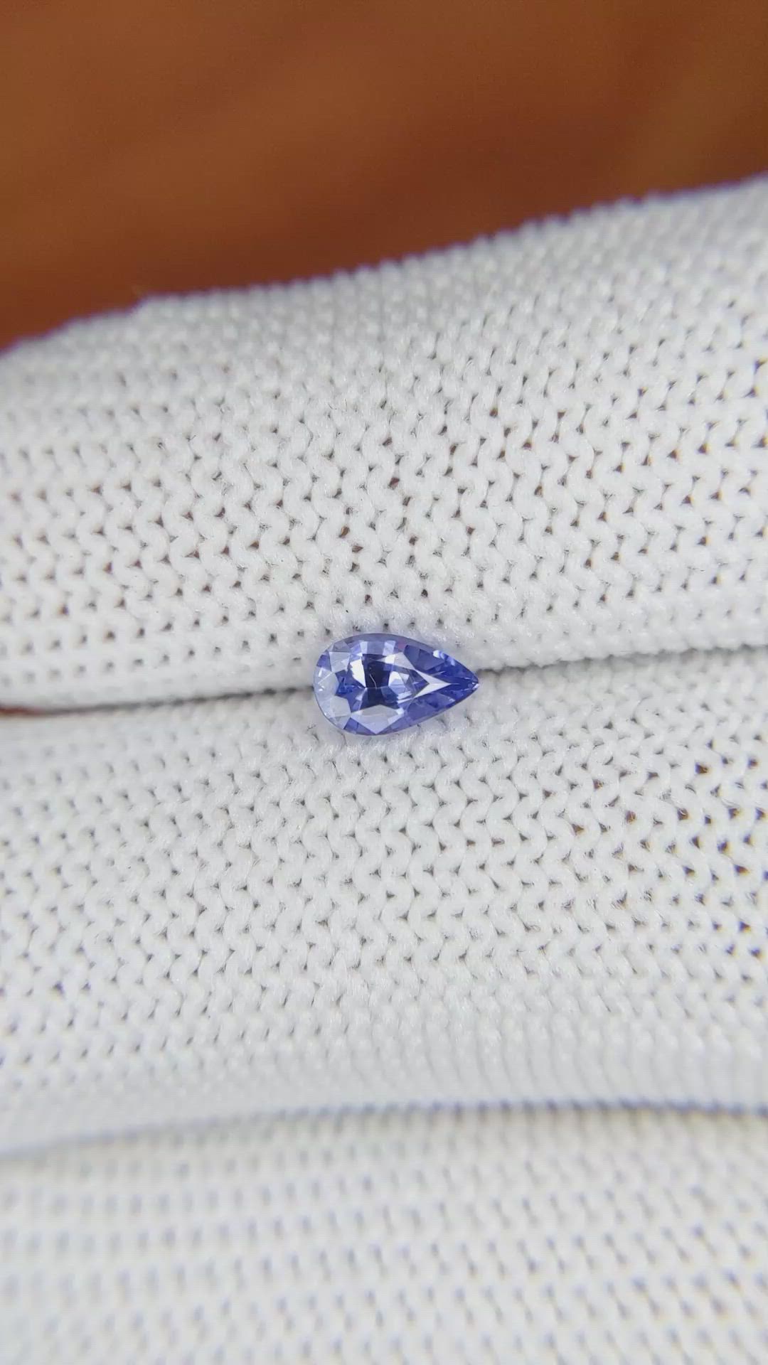 0.61 Ct. Blue Sapphire from Ceylon (Sri Lanka) Size Video