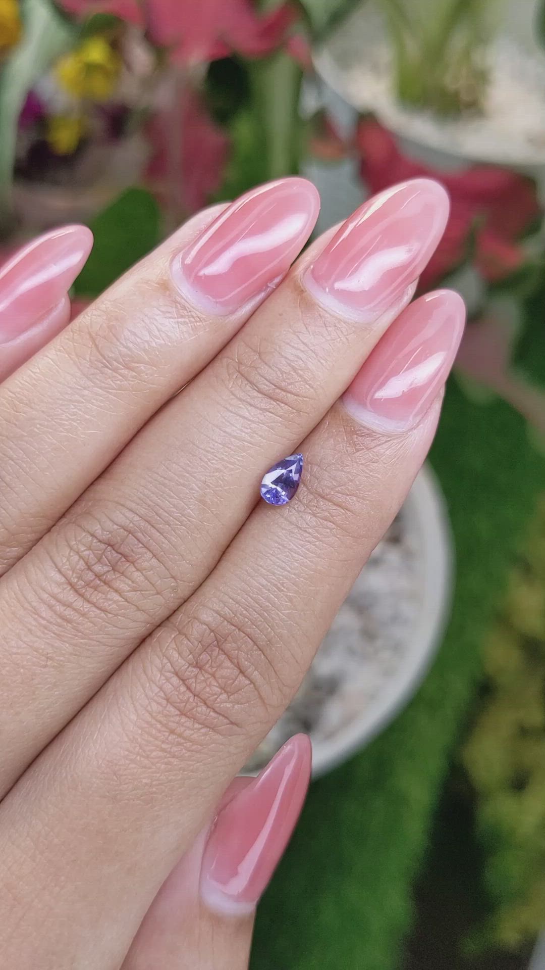 0.61 Ct. Blue Sapphire from Ceylon (Sri Lanka) Size Video