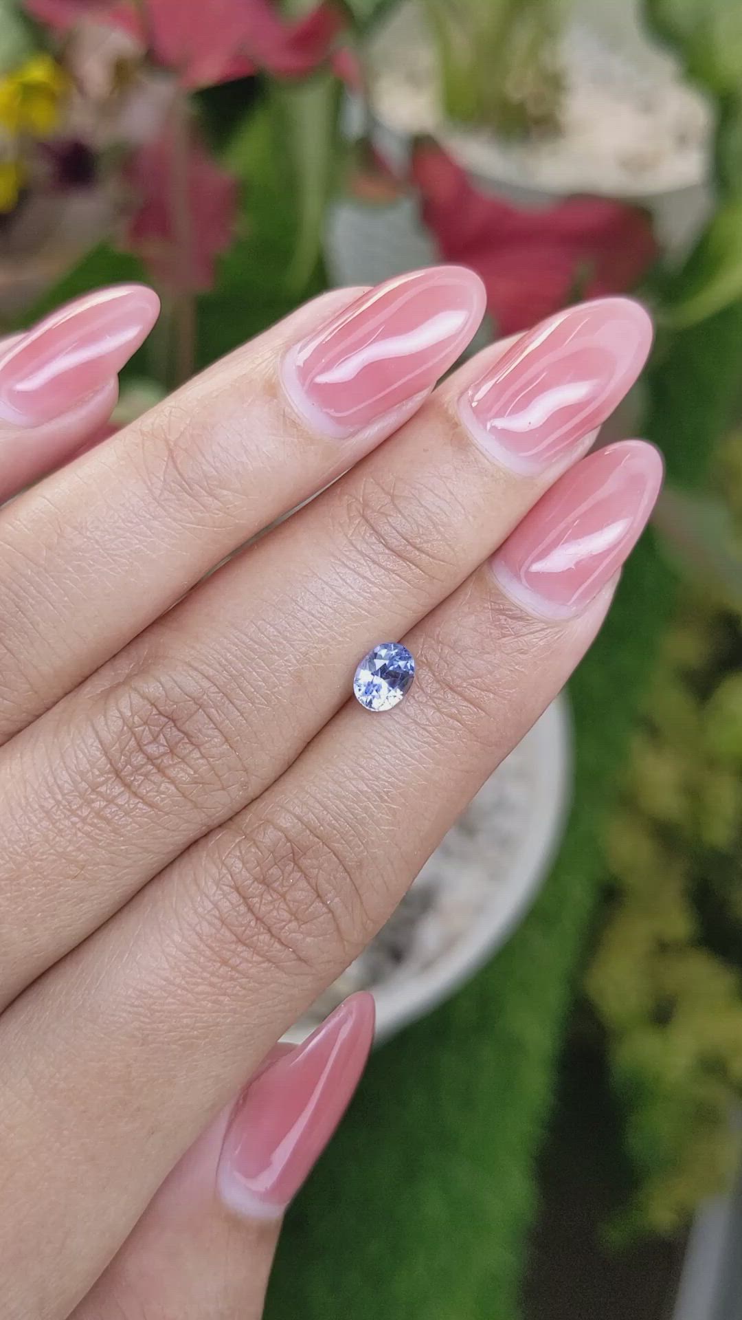 0.86 Ct. Blue Sapphire from Ceylon (Sri Lanka) Size Video