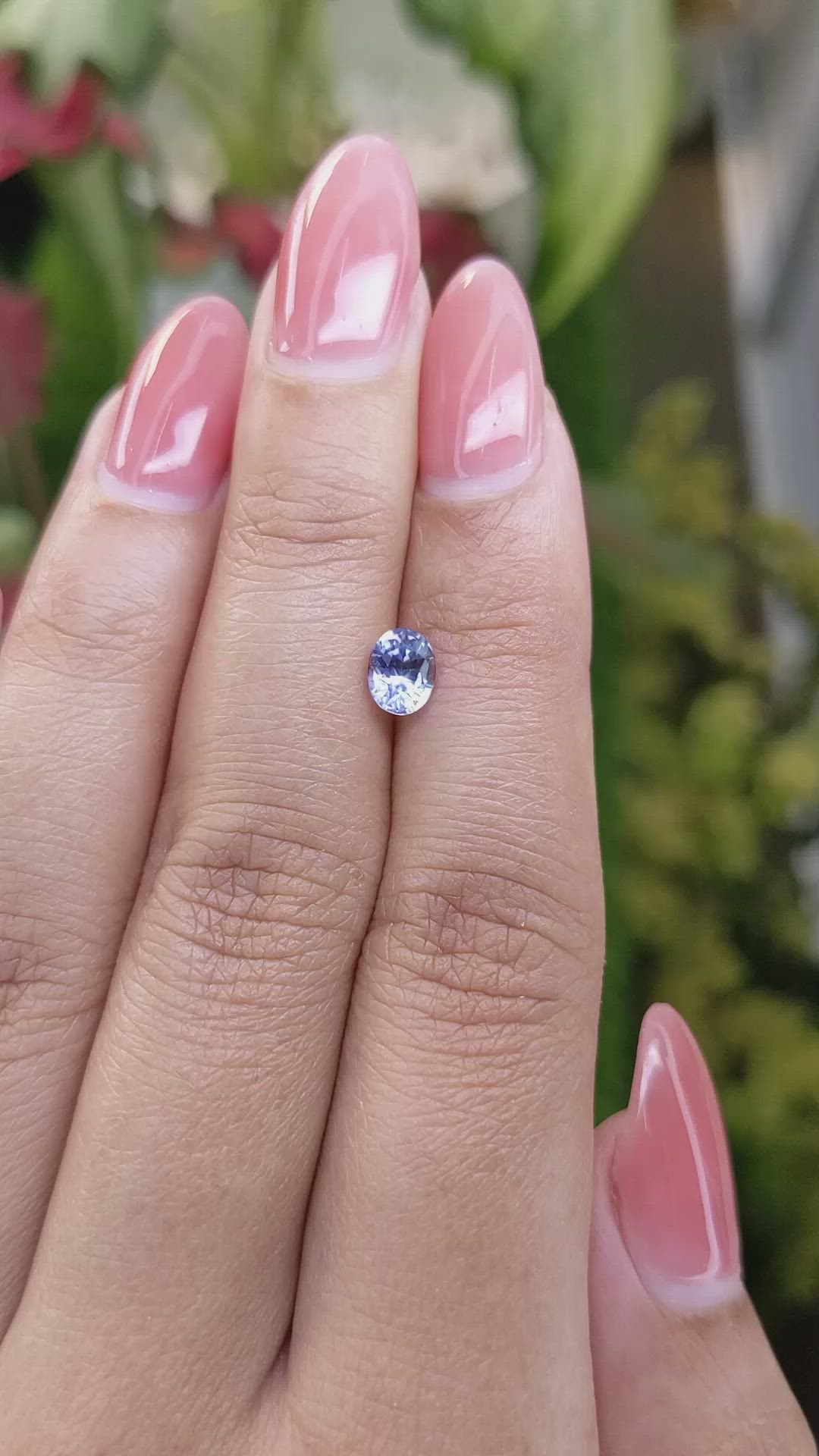 0.86 Ct. Blue Sapphire from Ceylon (Sri Lanka) Size Video