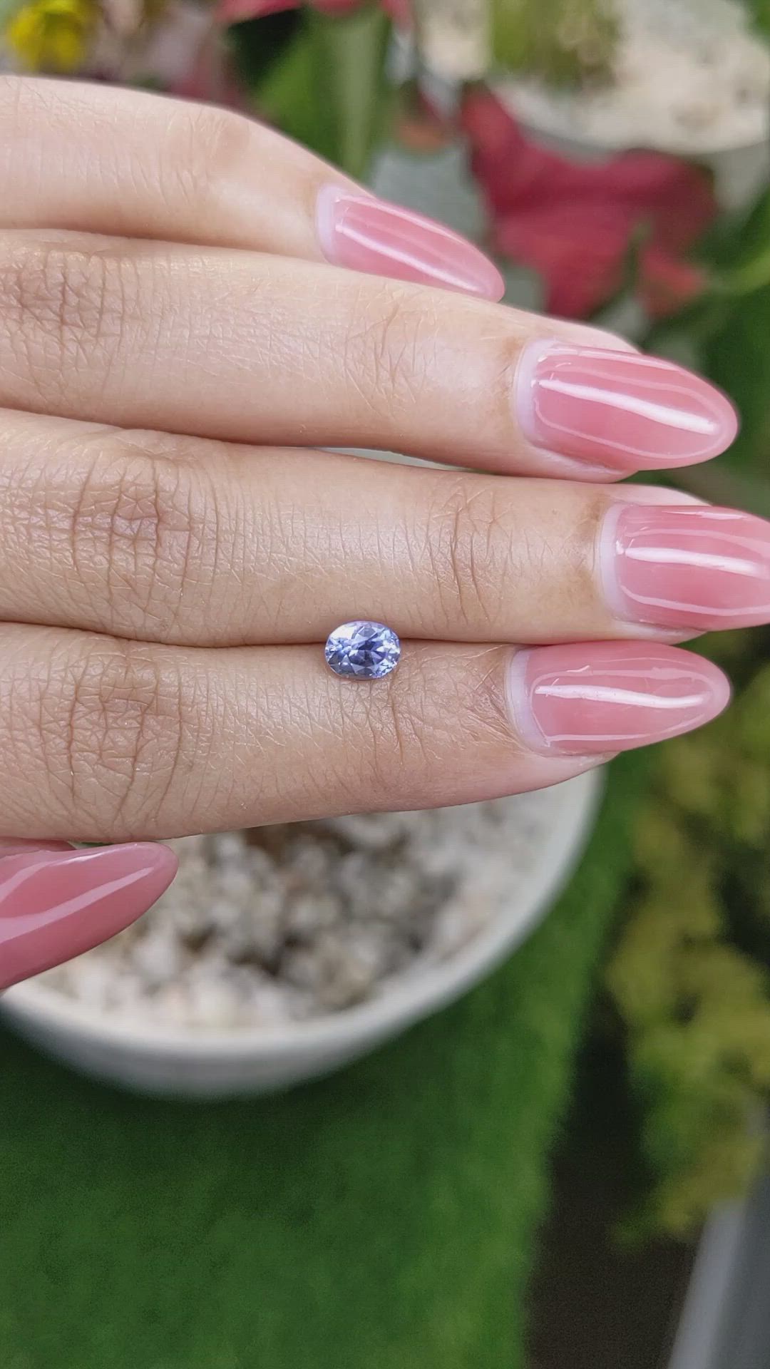 0.86 Ct. Blue Sapphire from Ceylon (Sri Lanka) Size Video