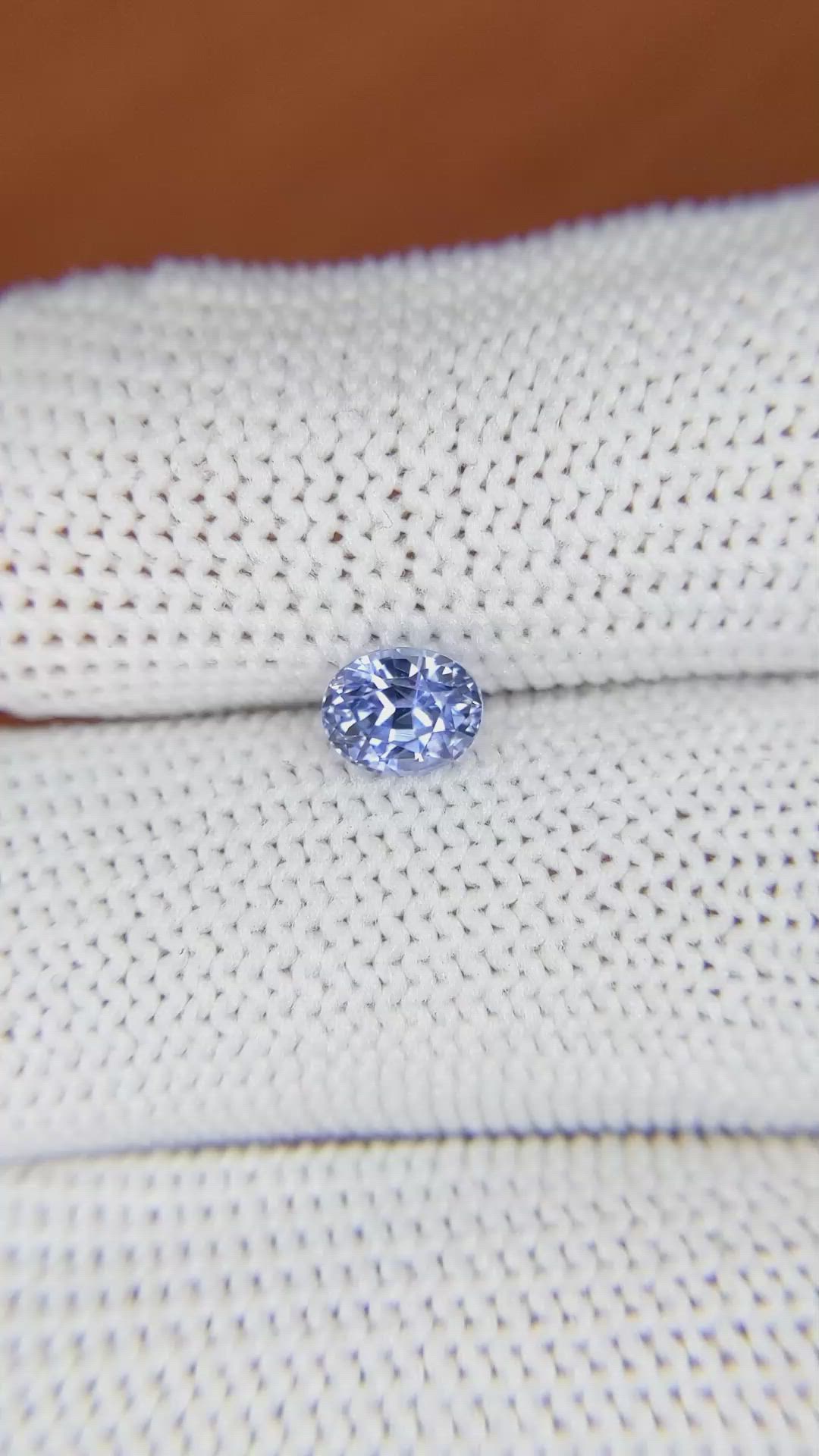 0.86 Ct. Blue Sapphire from Ceylon (Sri Lanka) Size Video