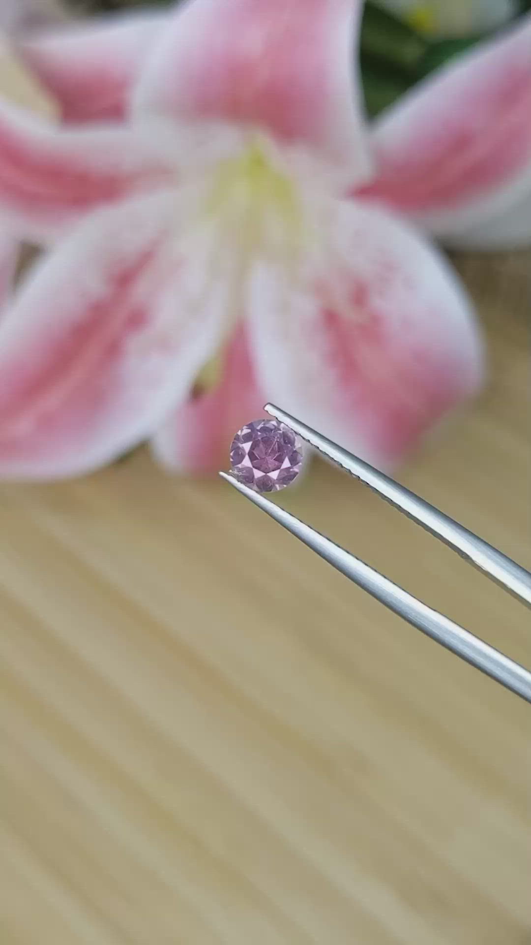 0.83 Ct. Pinkish Purple Sapphire from Madagascar Size Video