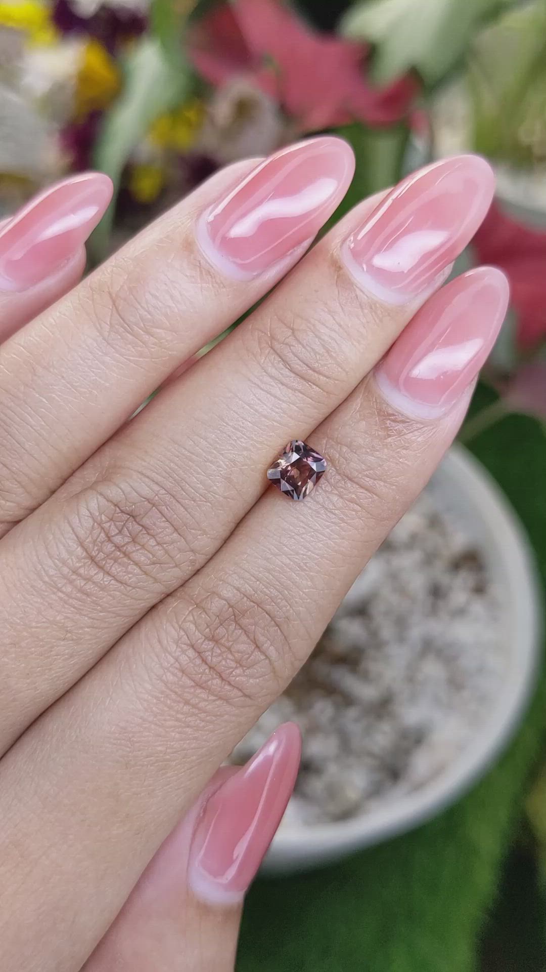 0.84 Ct. Padparadscha Sapphire from Madagascar Size Video