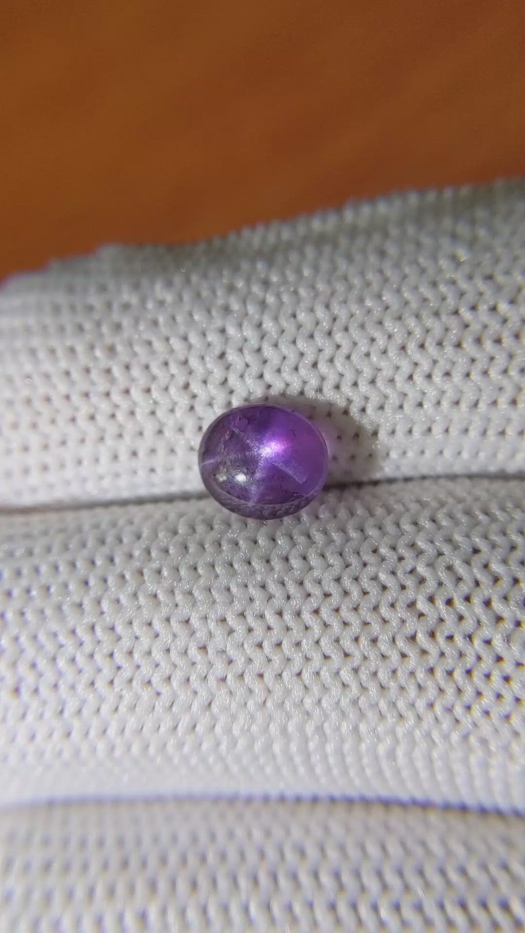 1.72 Ct. Purple Star Sapphire from Ceylon (Sri Lanka) Size Video