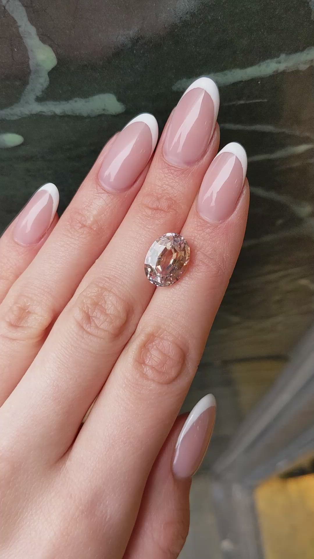 7.78 Ct. Padparadscha Sapphire from Ceylon (Sri Lanka) Size Video