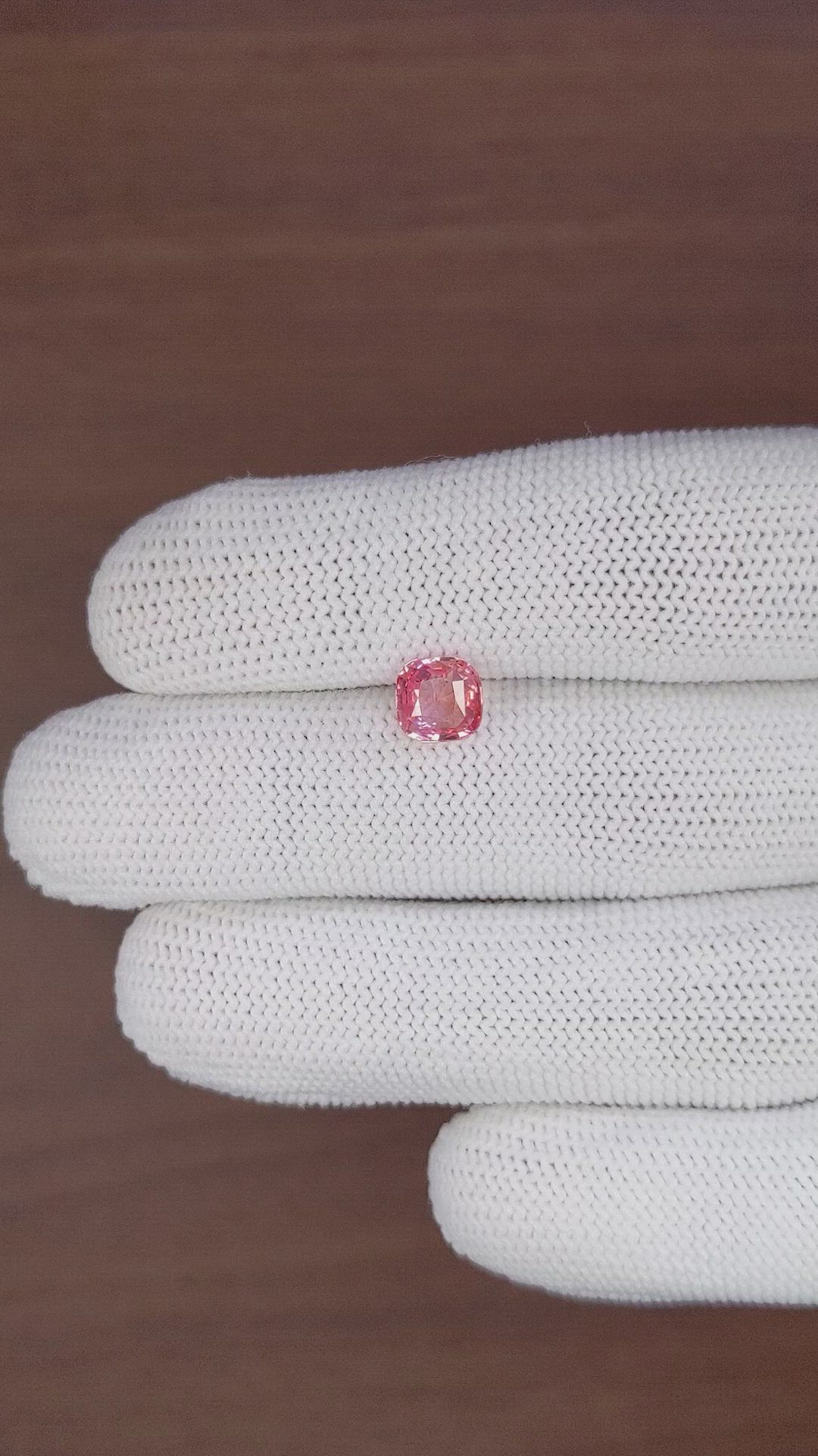 2.01 Ct. Padparadscha Sapphire from Madagascar Size Video