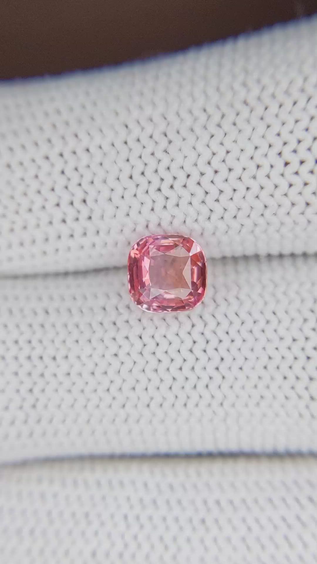 2.01 Ct. Padparadscha Sapphire from Madagascar Size Video