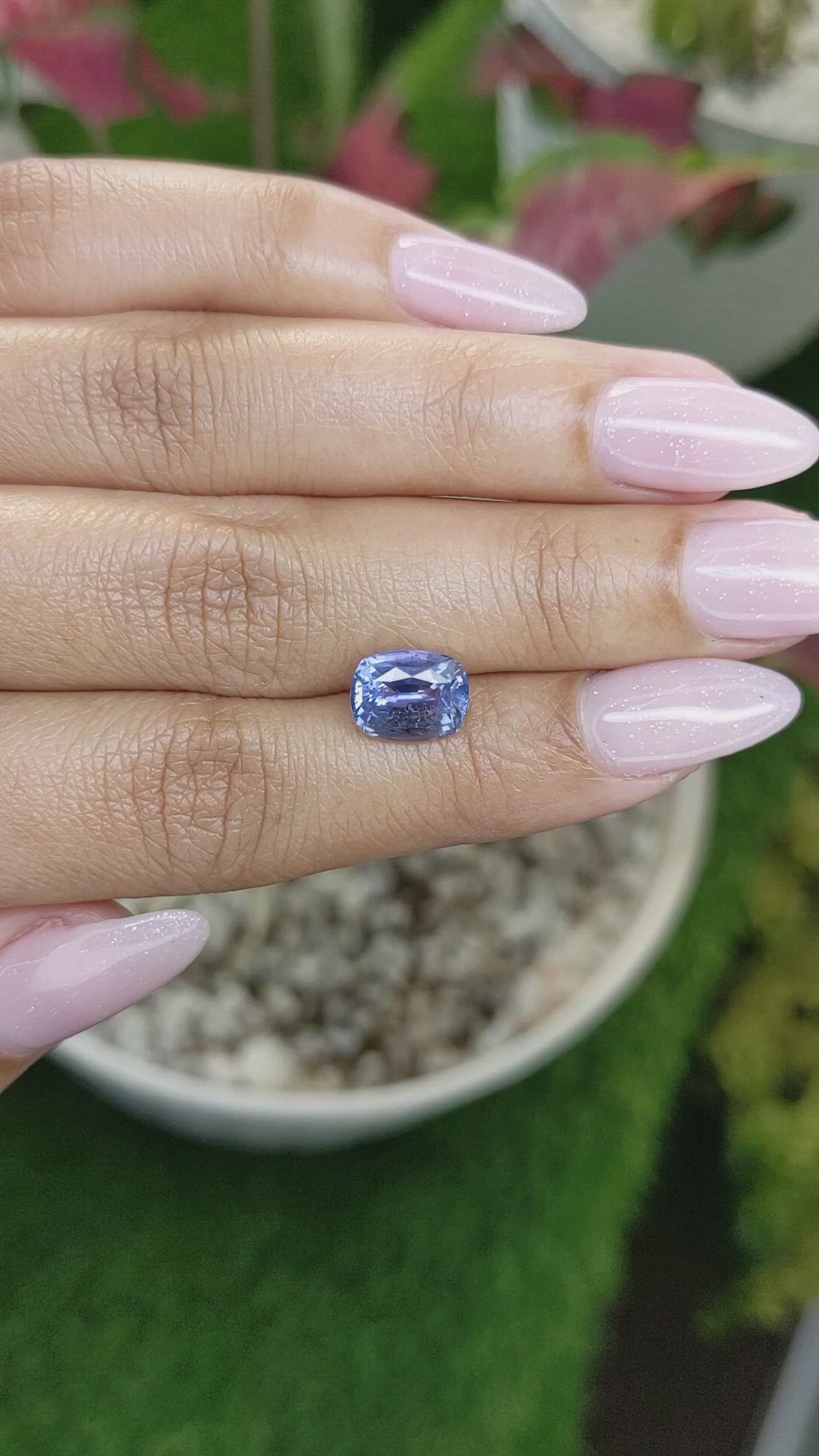 3.05 Ct. Blue Sapphire from Ceylon (Sri Lanka) Size Video