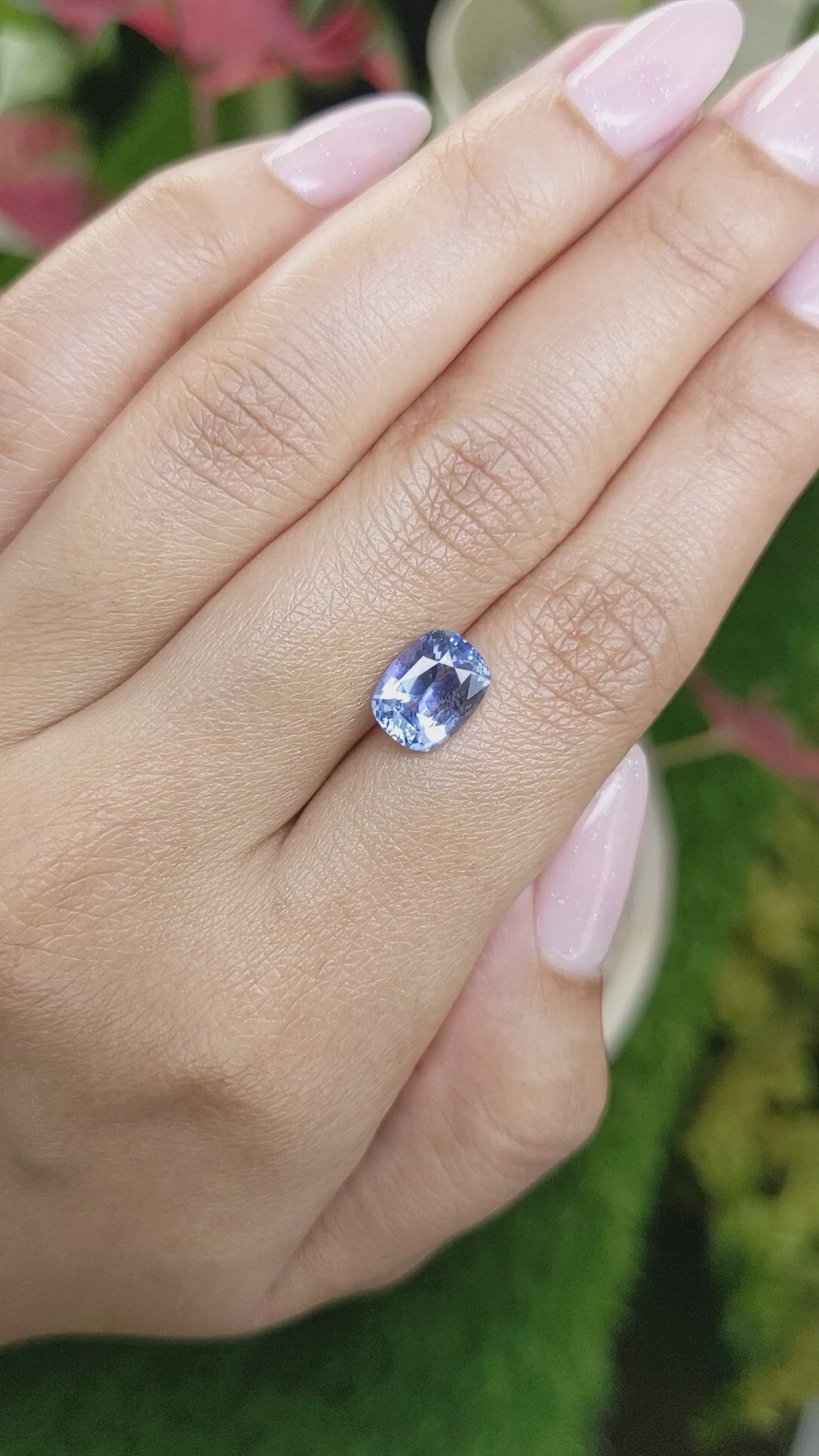 3.05 Ct. Blue Sapphire from Ceylon (Sri Lanka) Size Video