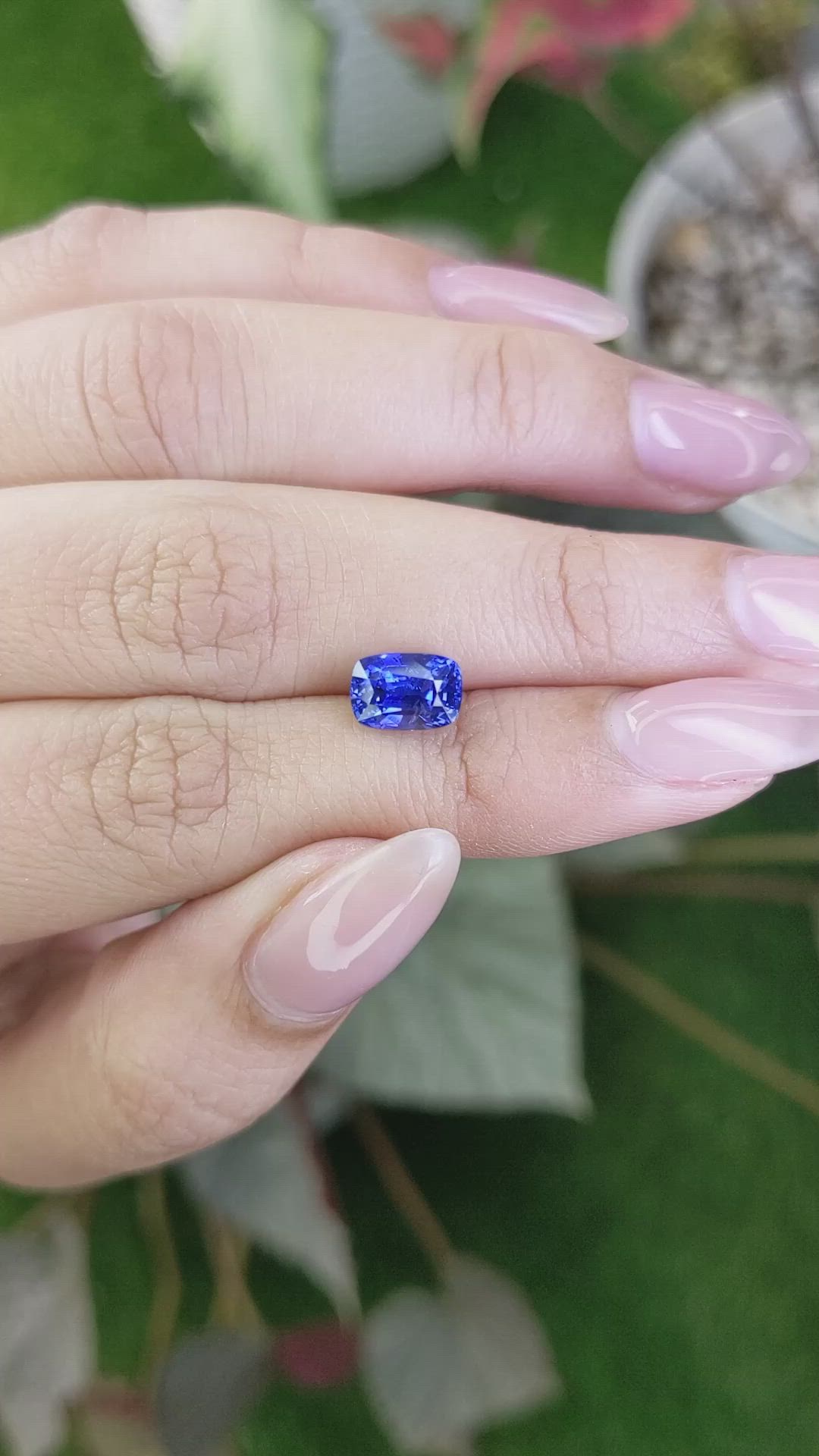 2.53 Ct. Blue Sapphire from Ceylon (Sri Lanka) Size Video