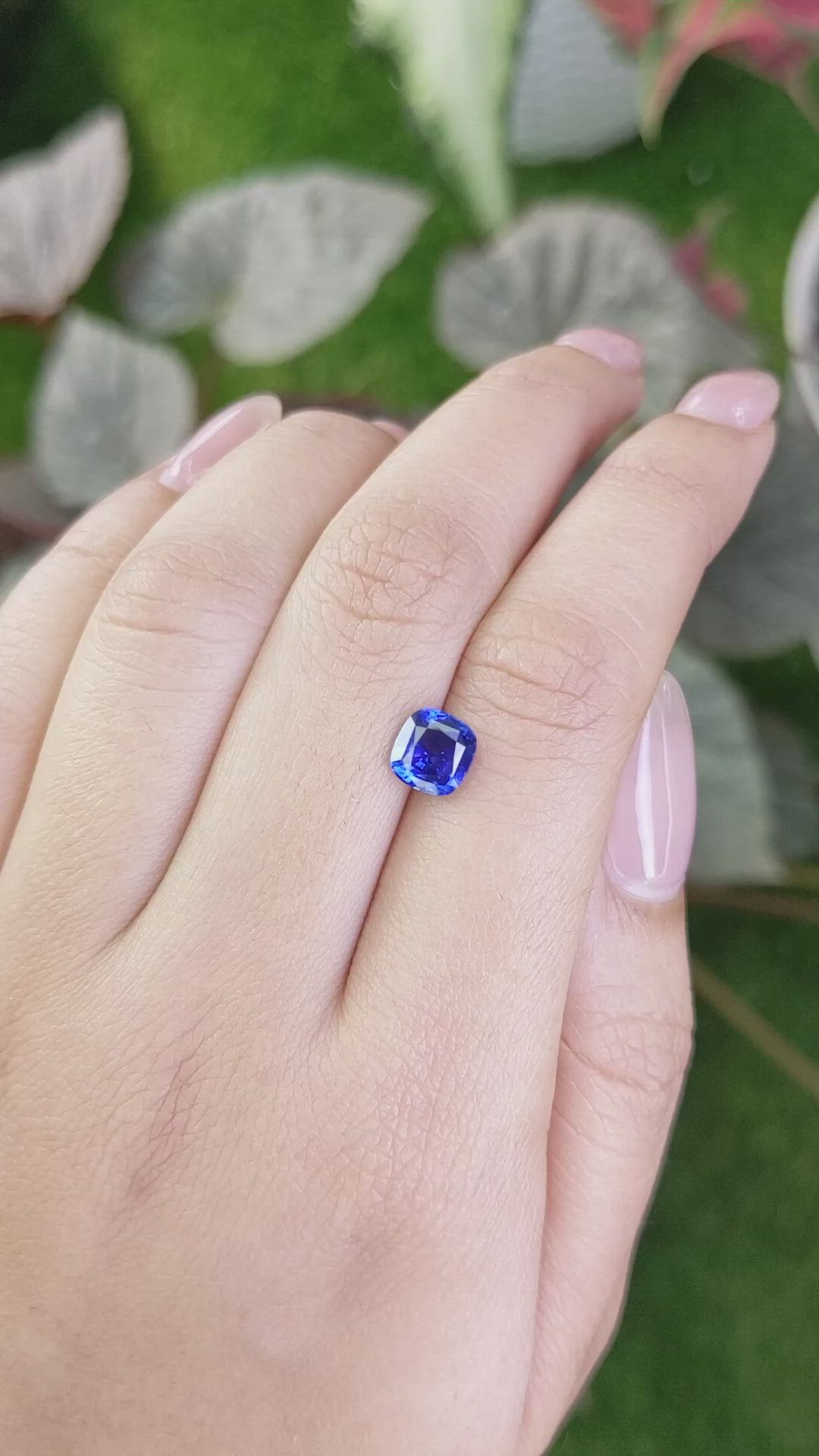 1.59 Ct. Blue Sapphire from Ceylon (Sri Lanka) Size Video