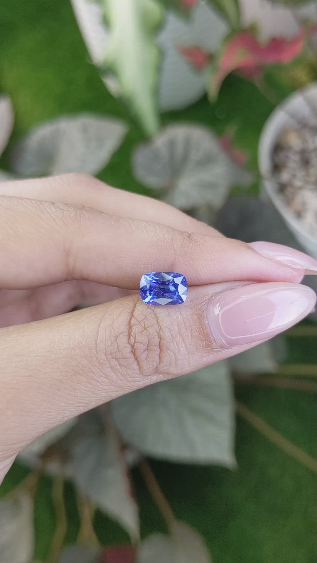 3.03 Ct. Blue Sapphire from Ceylon (Sri Lanka) Size Video