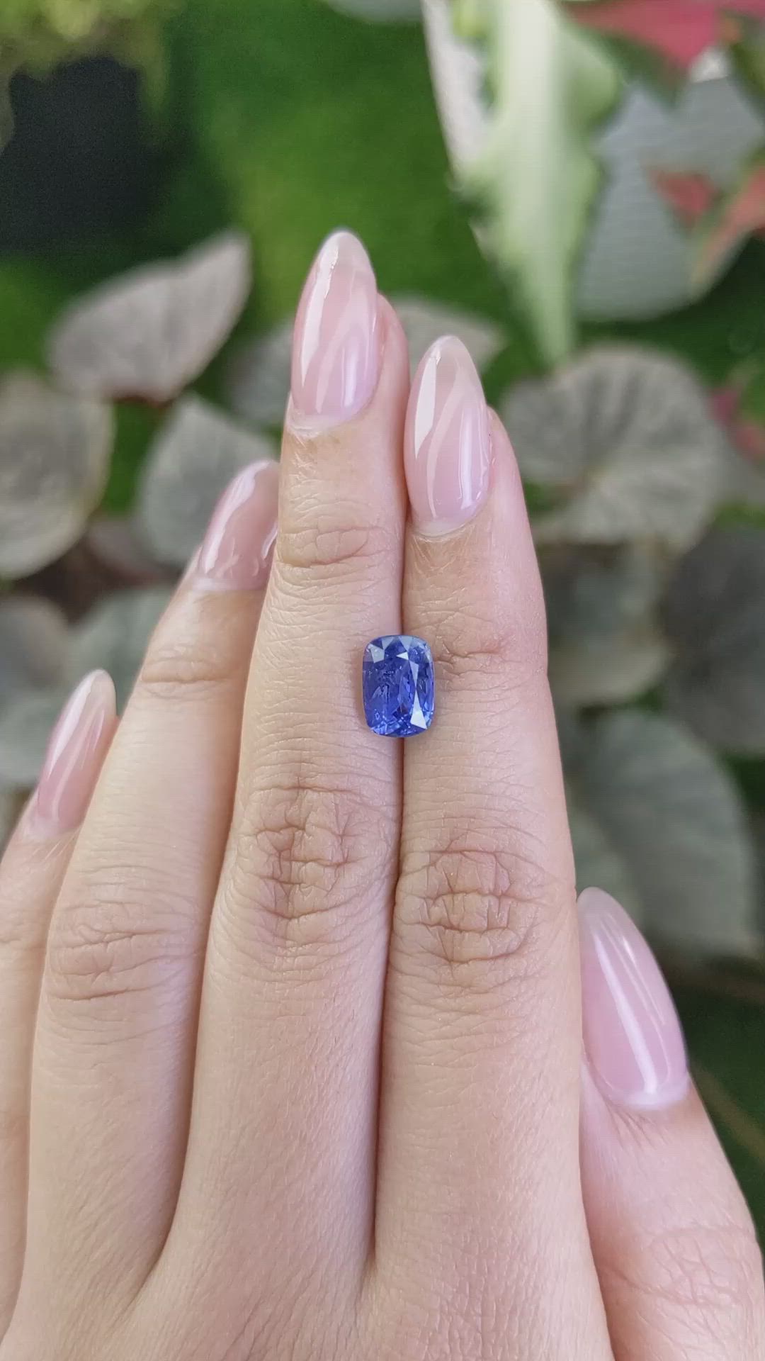 3.03 Ct. Blue Sapphire from Ceylon (Sri Lanka) Size Video