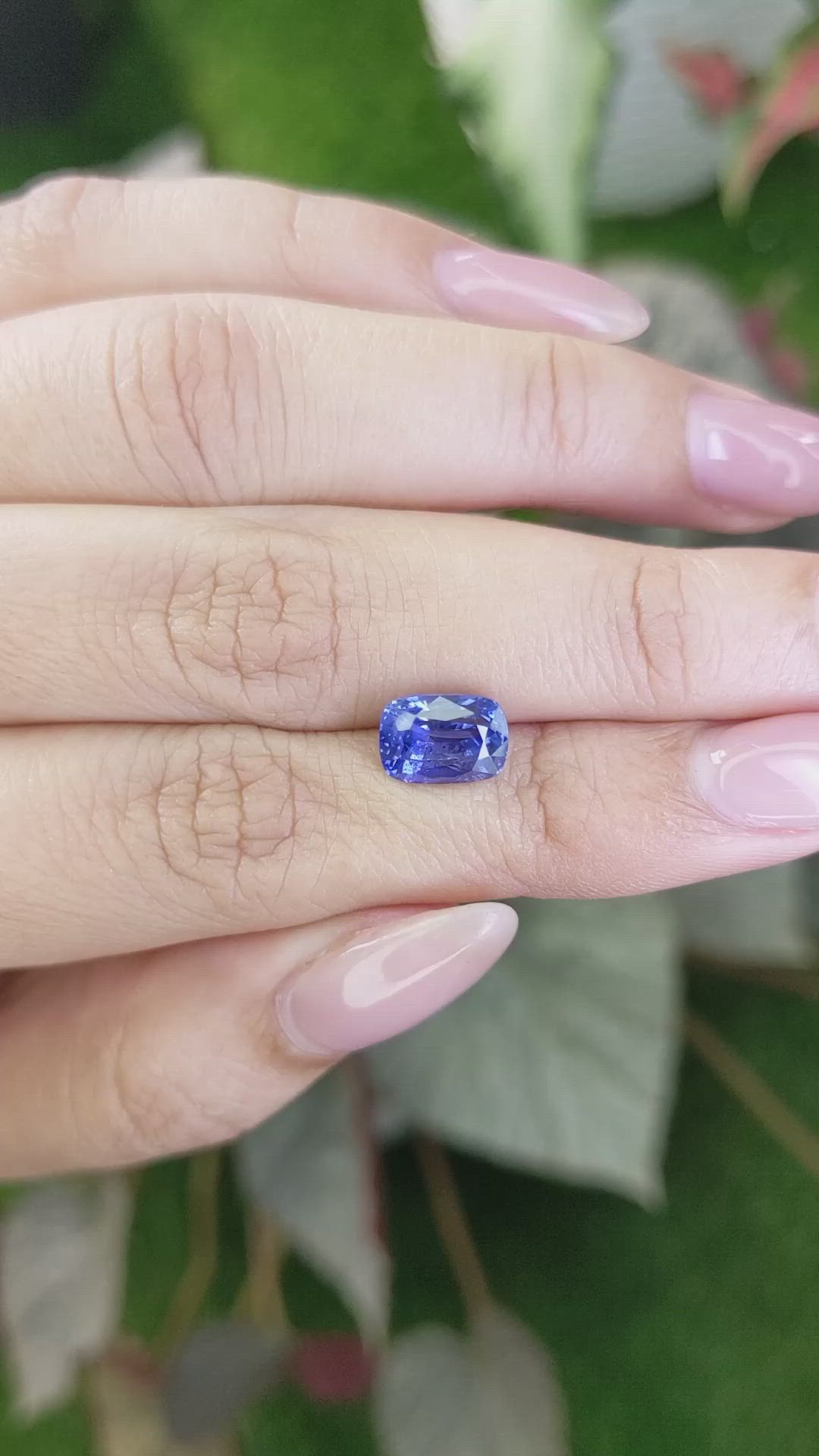 3.03 Ct. Blue Sapphire from Ceylon (Sri Lanka) Size Video