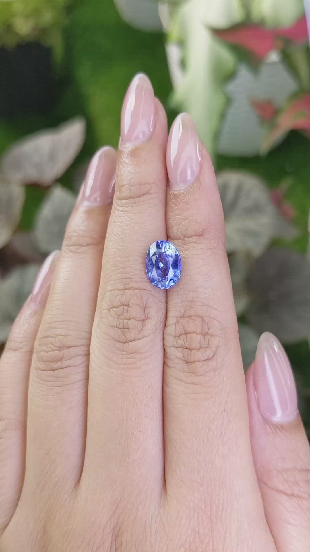 3.65 Ct. Blue Sapphire from Ceylon (Sri Lanka) Size Video